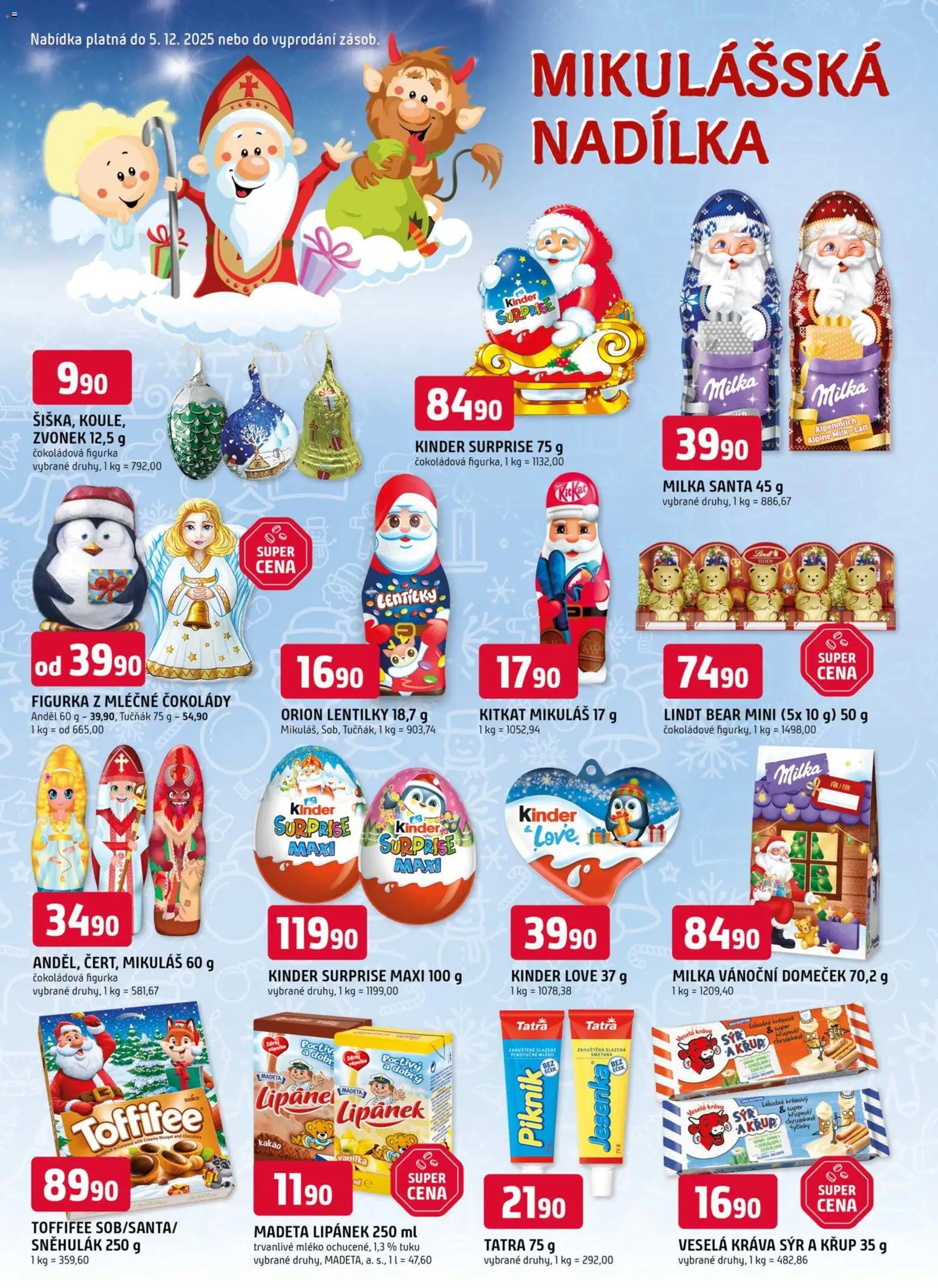 Trefa leták od 26.11.2025 | Strana: 8 | Produkty: Lipánek, Sýr, Toffifee, Kakao