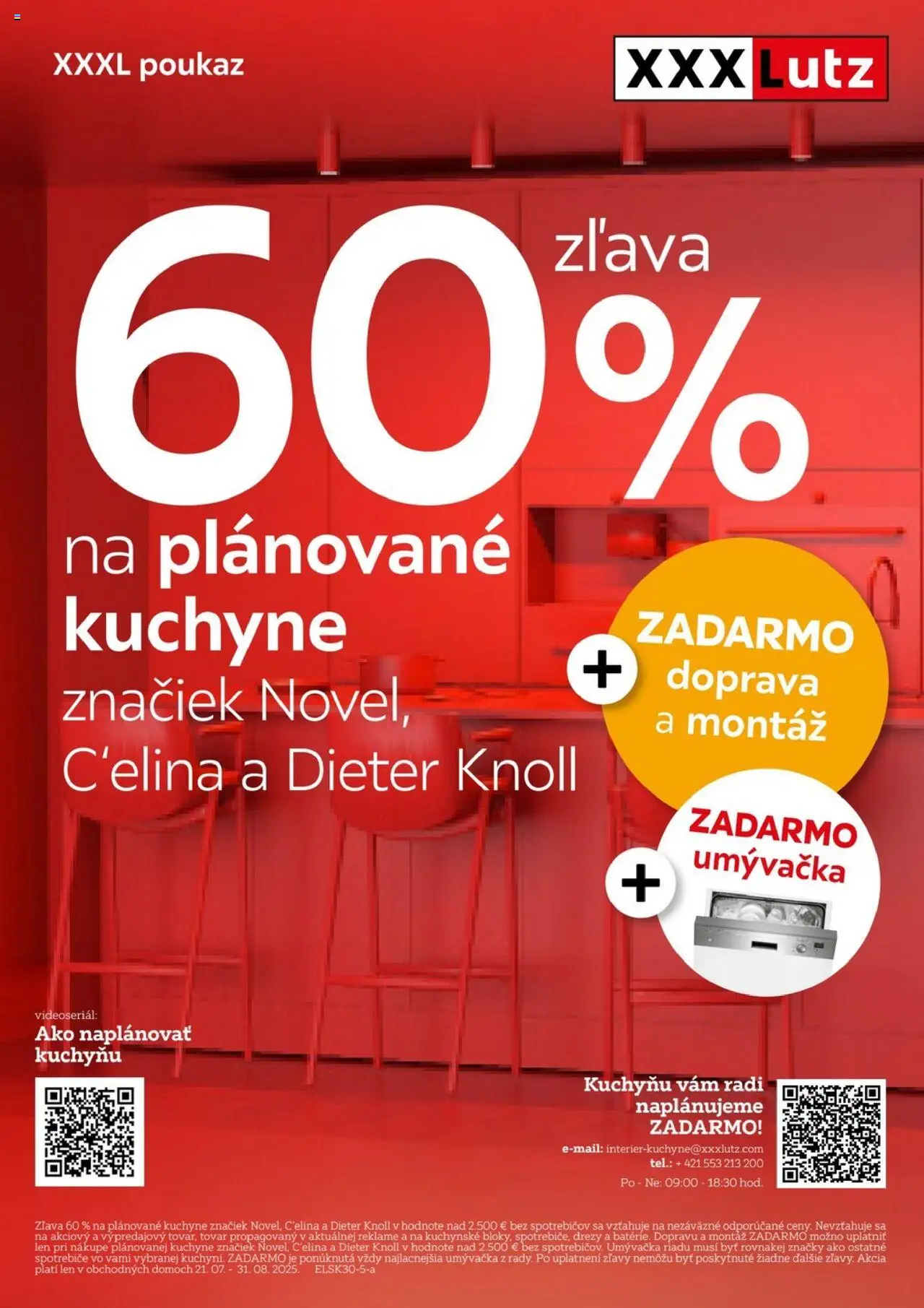 XXXLutz leták │ platný od 21.07.2025 | Strana: 1 | Produkty: Drezy, Umývačka riadu, Umývačka