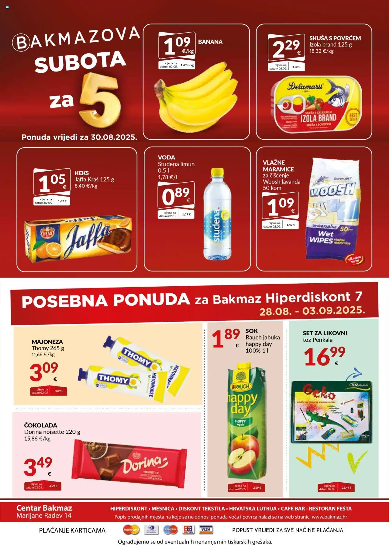 Bakmaz katalog | vrijedi od 28.08.2025 | Stranica: 8 | Proizvodi: Skuša, Majoneza, Limun, Jabuka