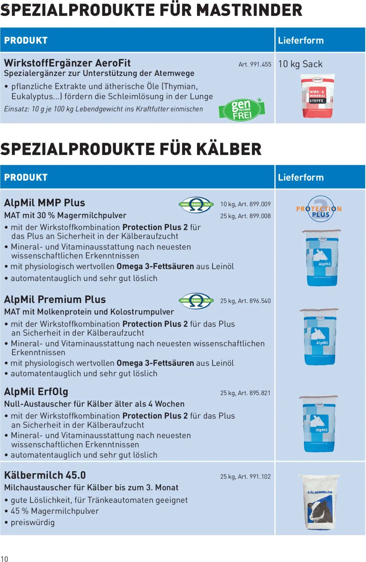 Lagerhaus Qualitätsfutter für Mastrinder gültig ab 12.06.2024 | Seite: 10