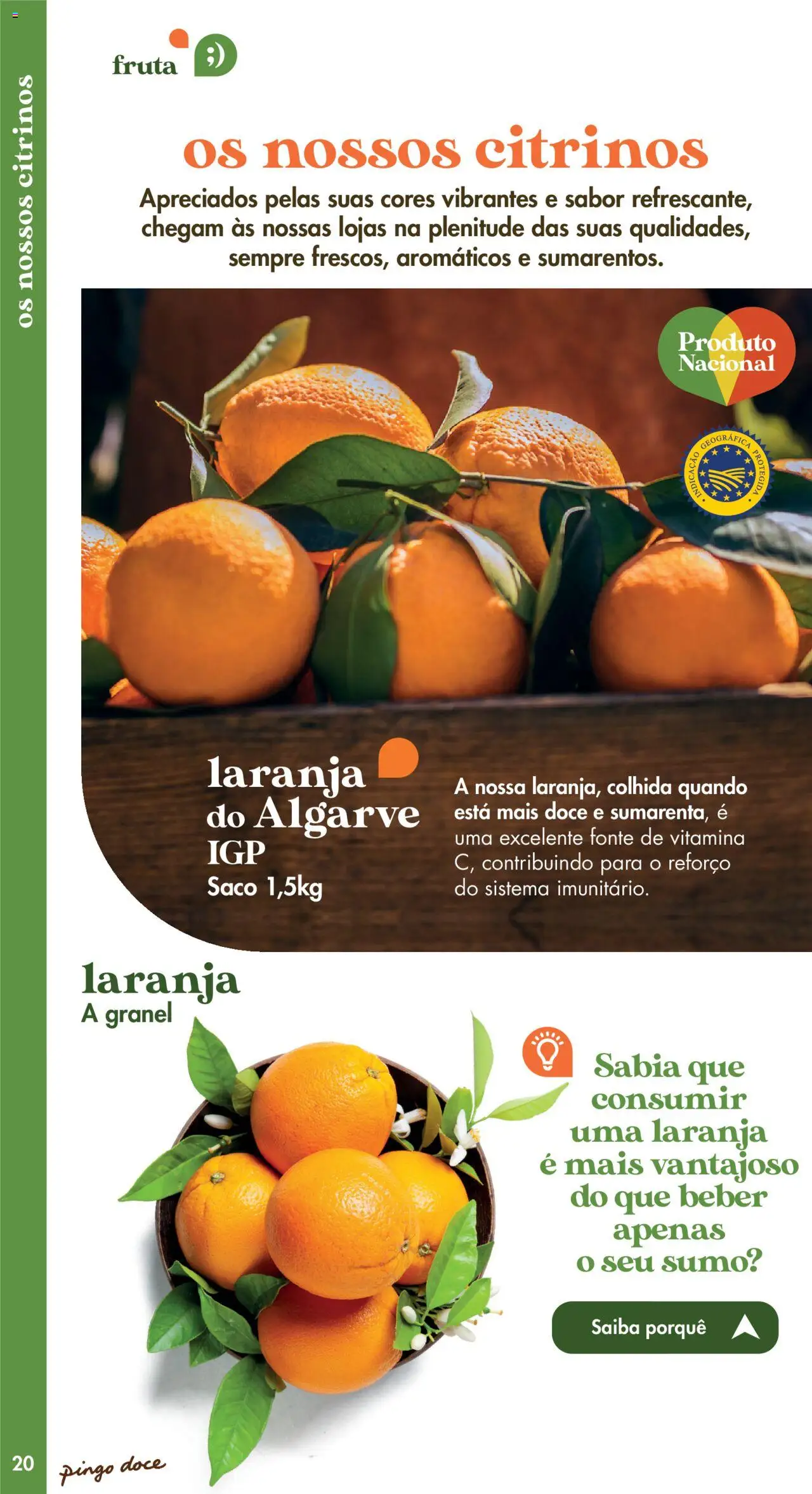Pingo Doce - Catálogo Fruta e Legumes │ válido de 20.05.2025 | Página: 20 | Produtos: Sumo