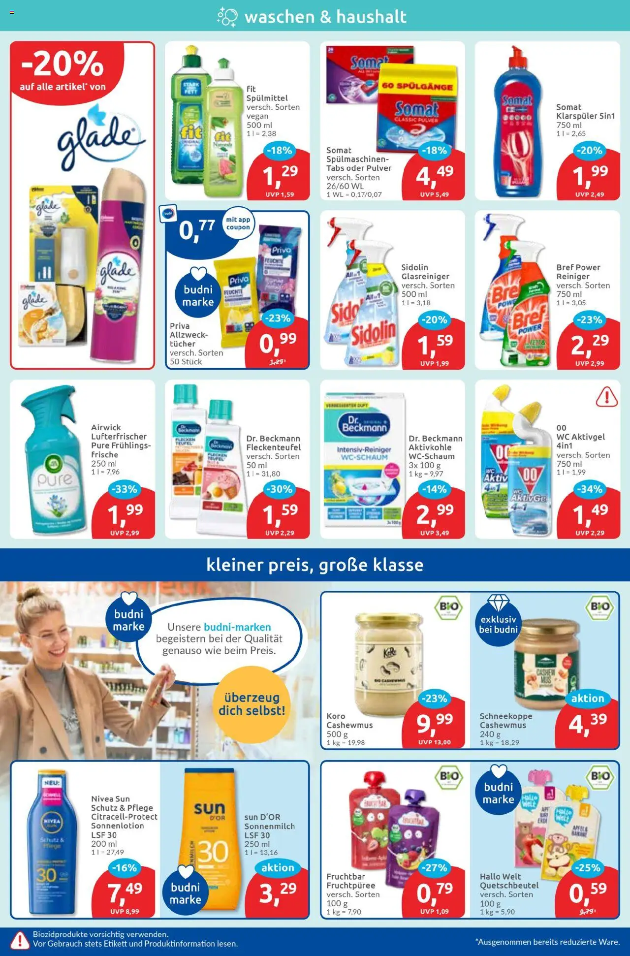 Budni Prospekt 	 - gültig ab dem 25.08.2025 | Seite: 4 | Produkte: Duft, Klarspüler, Sonnenlotion