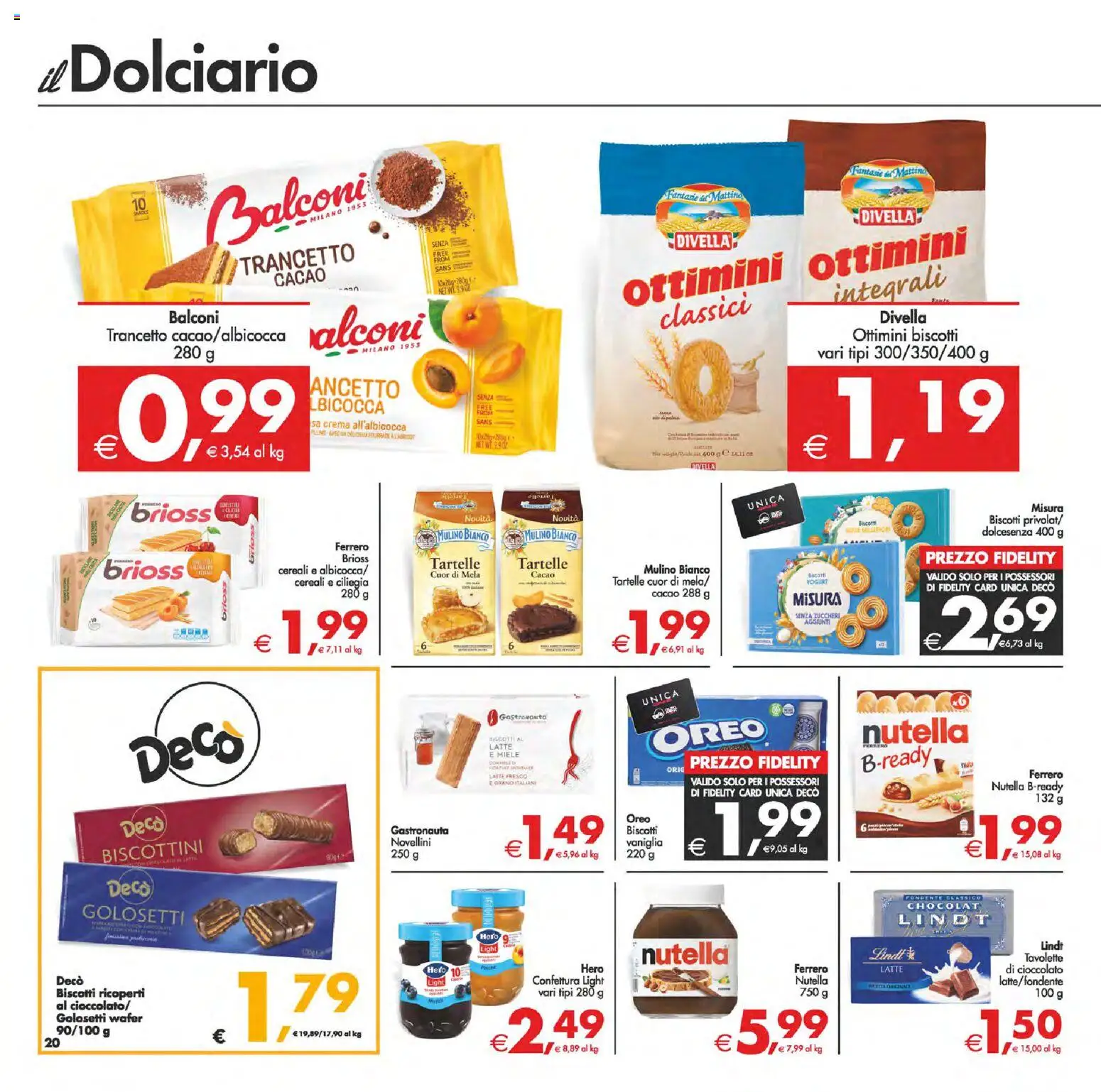 Volantino Decò del 23.01.2026 | Pagina: 23 | Prodotti: Crema, Cereali, Latte, Miele