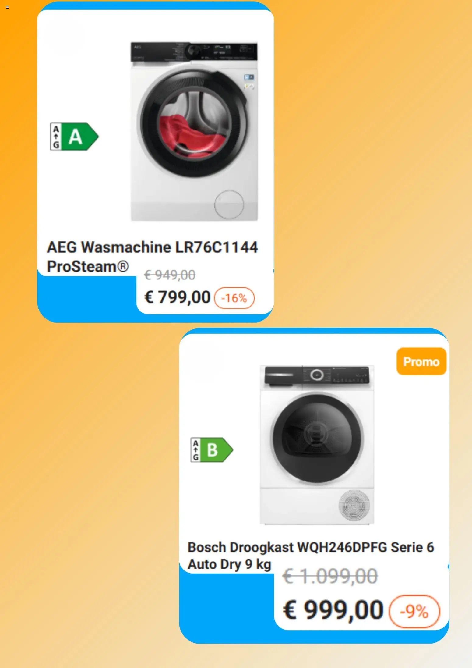 {H1} | Pagina: 2 | Producten: Wasmachine