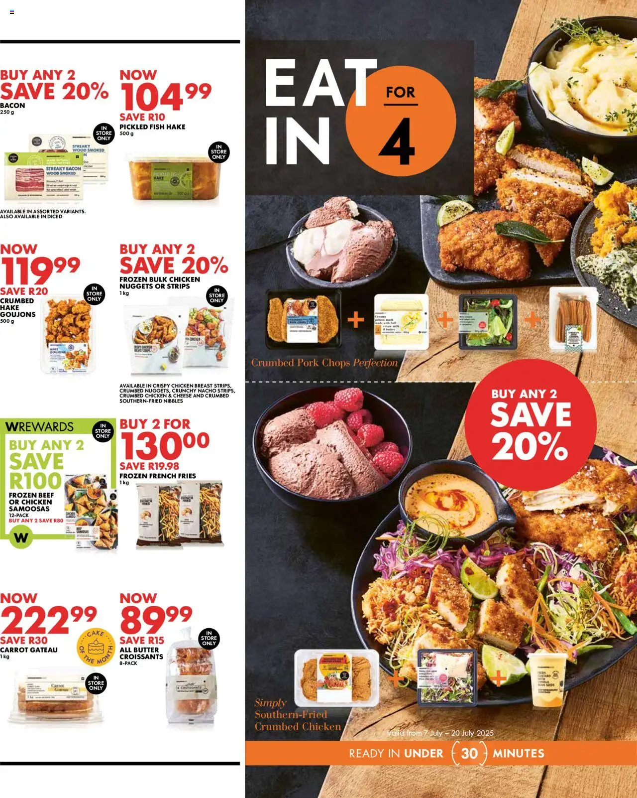 Woolworths Daily Difference - Gauteng │ valid from 07.07.2025 | Page: 3 | Products: Custard, Samoosas, Fish, Beef