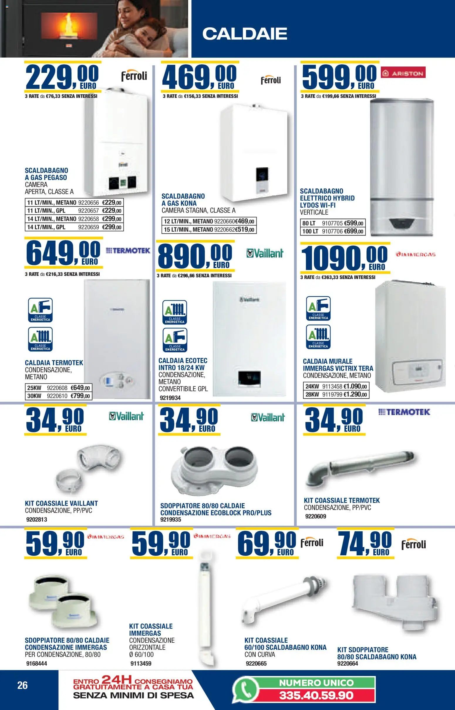 Volantino Self del 22.10.2025 | Pagina: 26 | Prodotti: Scaldabagno, Caldaia