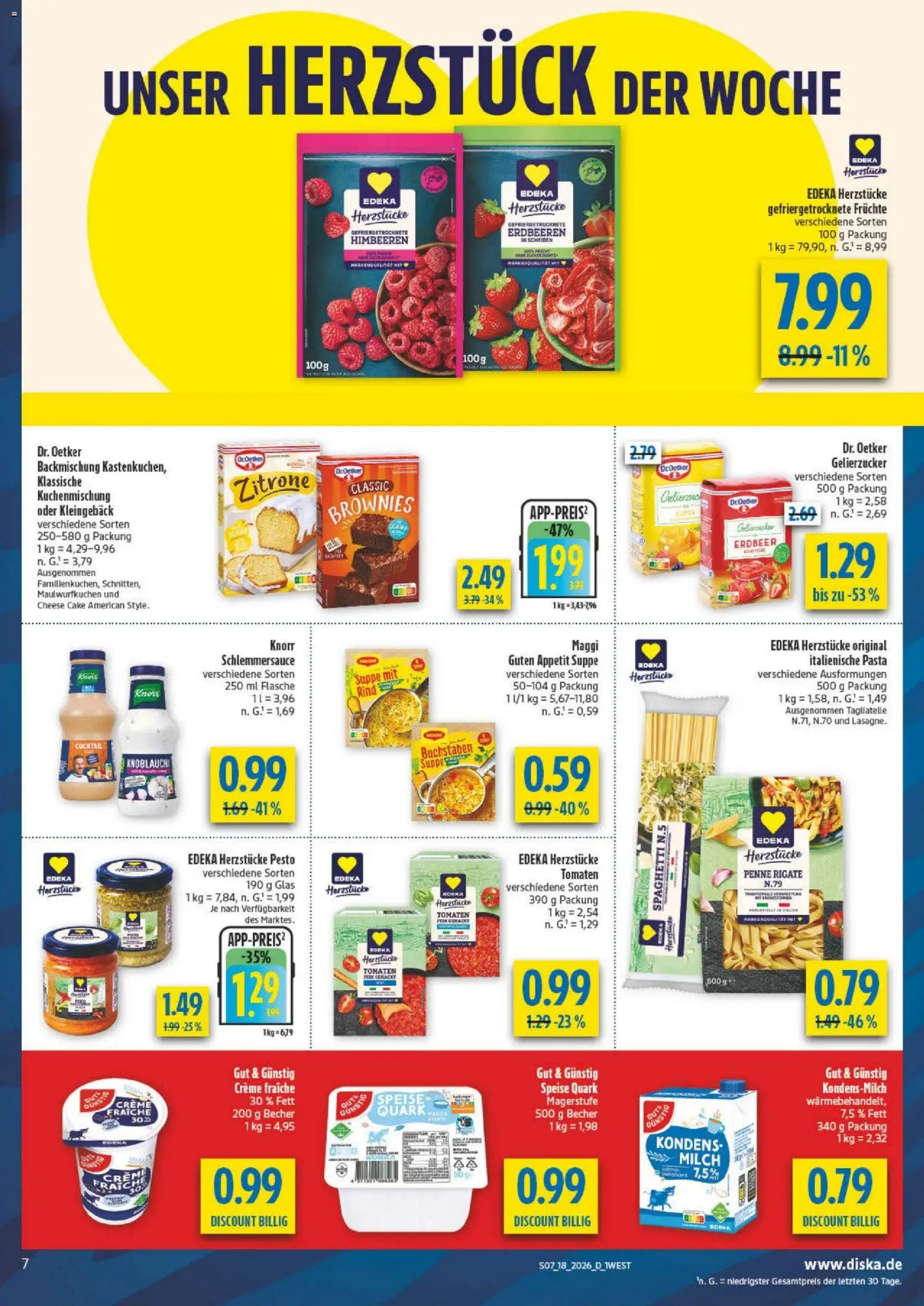 Diska - Diska Angebote Bayern KW18 – gültig ab 27.04.2026 | Seite: 7 | Produkte: Gelierzucker, Maggi, Quark, Milch