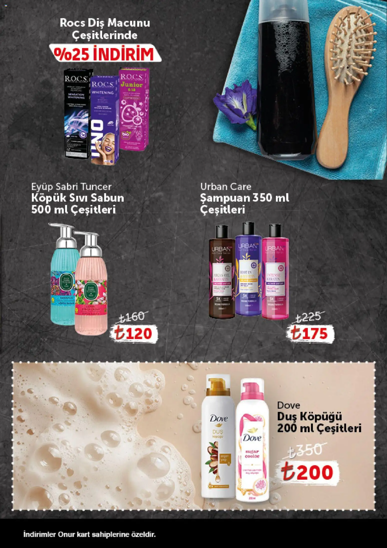 Onur Market - Katalog Gurme - 24.03.2026 tarihinden itibaren geçerlidir | Sayfa: 11 | Ürünler: Duş, Şampuan, Sabun, Diş macunu