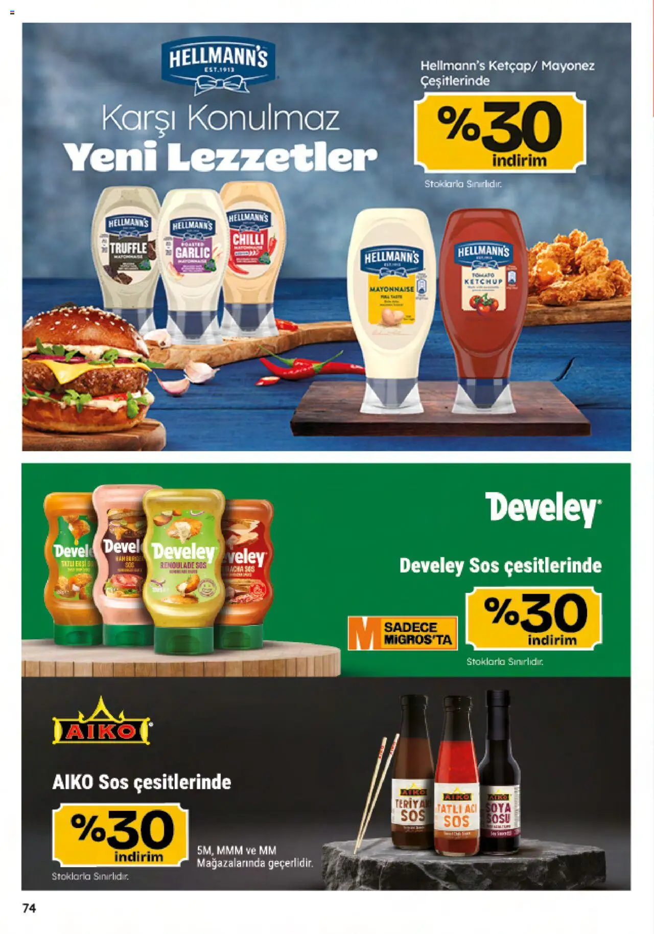 Migros Katalog - 5M Migroskop Dijital - 12.06.2025 tarihinden itibaren geçerlidir | Sayfa: 74 | Ürünler: Mayonez, Sos