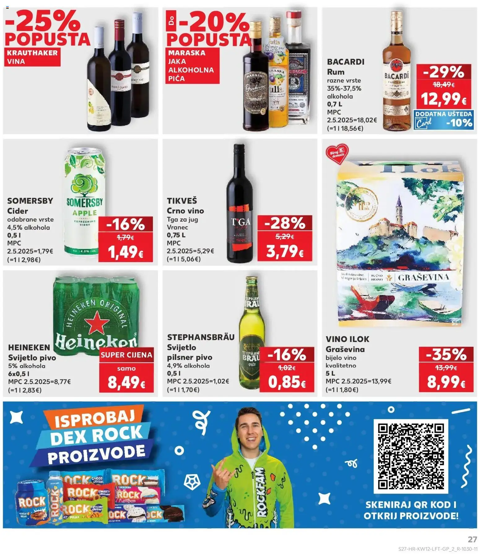 Kaufland katalog | vrijedi od 17.03.2026 | Stranica: 27 | Proizvodi: Pica, Crno vino, Rum, Somersby