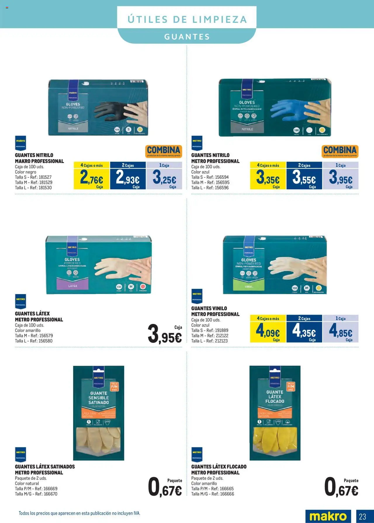 Makro - Especial Limpieza Norte II │ válido desde el 01.09.2025 | Página: 23 | Productos: Guantes, Caja