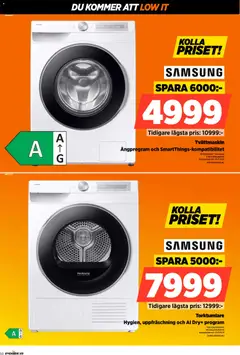 Power erbjudanden - Förhandsvisning av reklamblad från butik Power aktuell från 30.03.2026 | Sida: 50 | Produkter: Tvättmaskin, Torktumlare