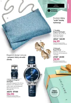 Pogląd oferty "Oriflame Katalog 3 2026" - ważna od 11.02.2026 | Strona: 65 | Produkty: Zegarek, Torebka, Pudełko, Makijaż