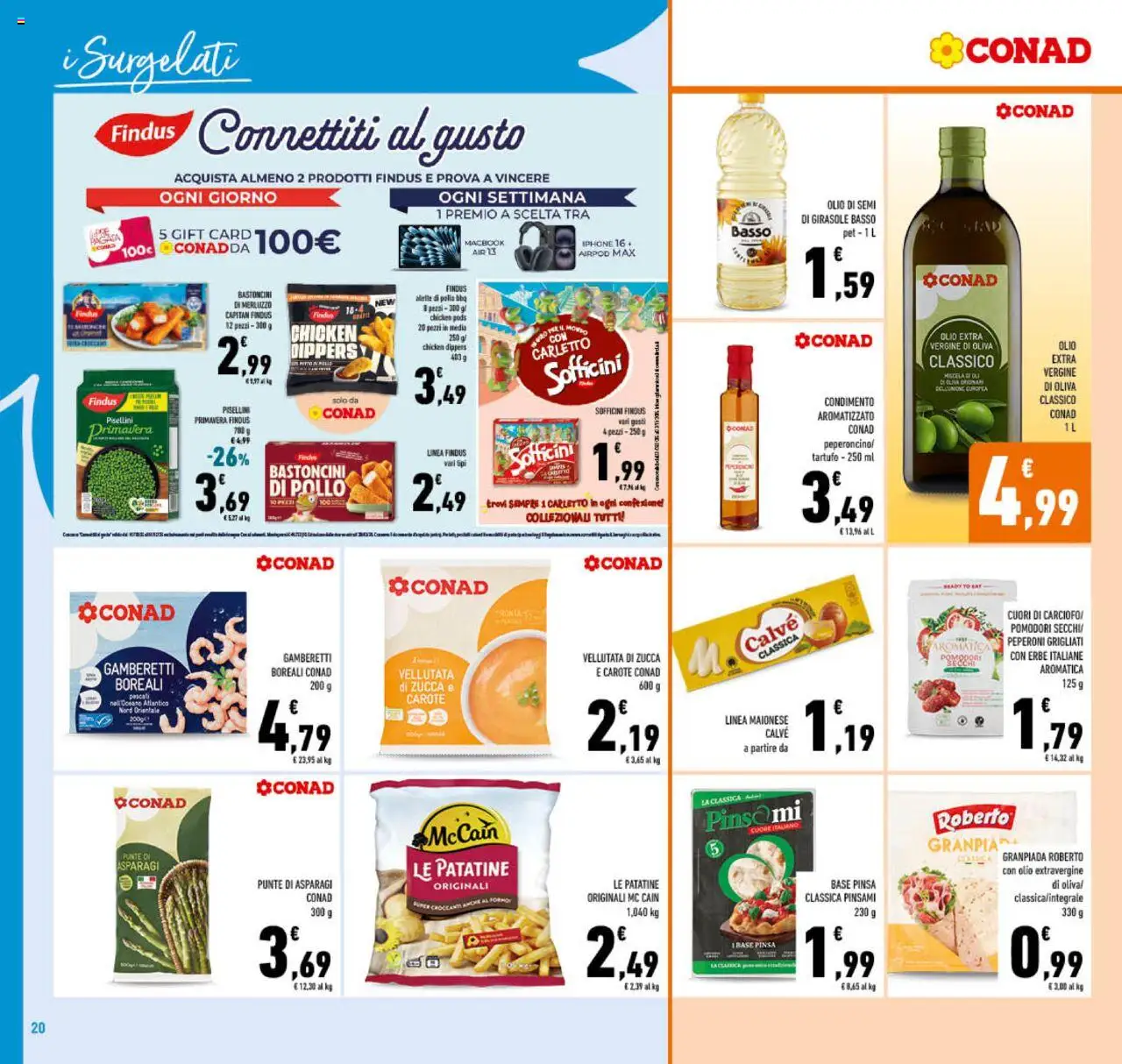 Volantino Conad del 22.10.2025 | Pagina: 20 | Prodotti: Peperoni, Olive, Macbook, Pomodori secchi