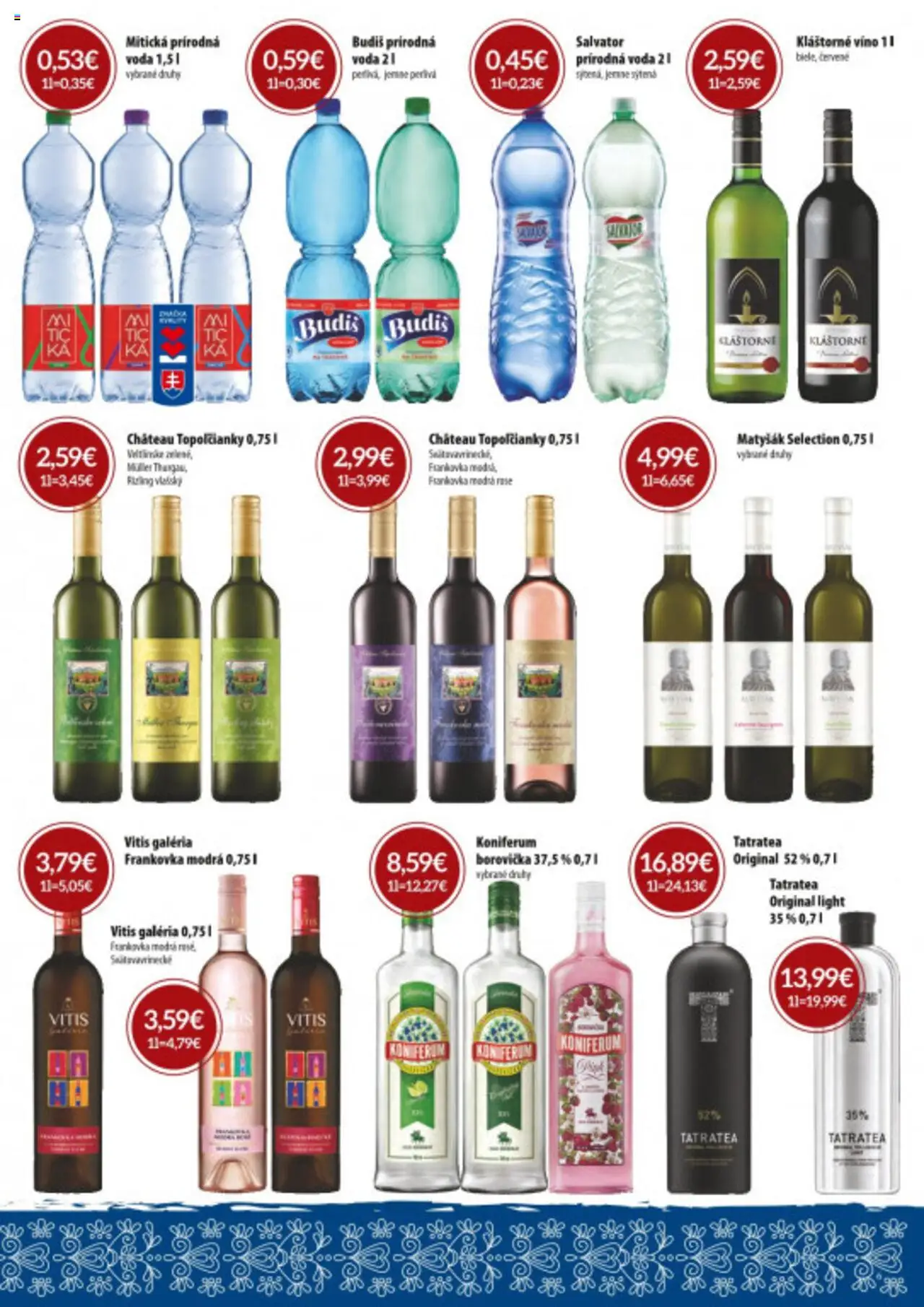 Nové CBA Verex akcie – leták je platný od 02.10.2025 | Strana: 6 | Produkty: Víno, Koniferum, Budiš, Mitická