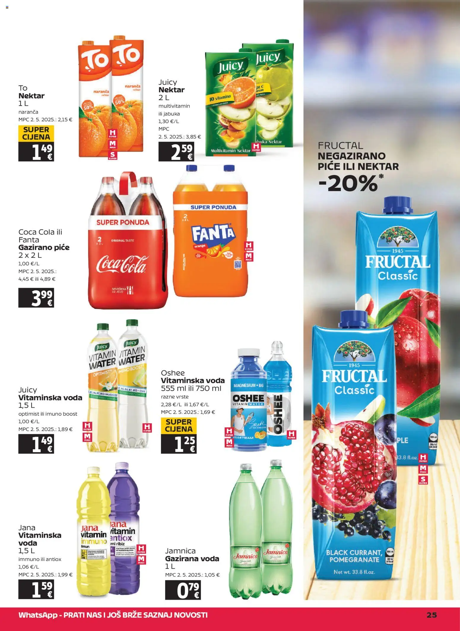 Tommy katalog | vrijedi od 05.03.2026 | Stranica: 25 | Proizvodi: Coca cola, Fanta, Voda, Jabuka