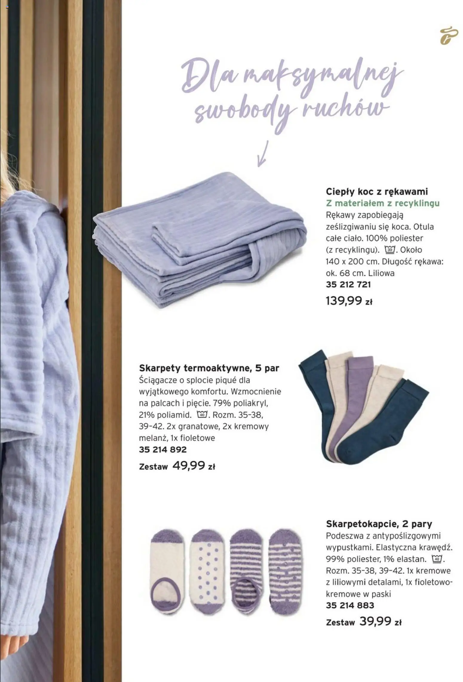 Tchibo promocje od 09.12.2025 | Strona: 11 | Produkty: Skarpety, Koc