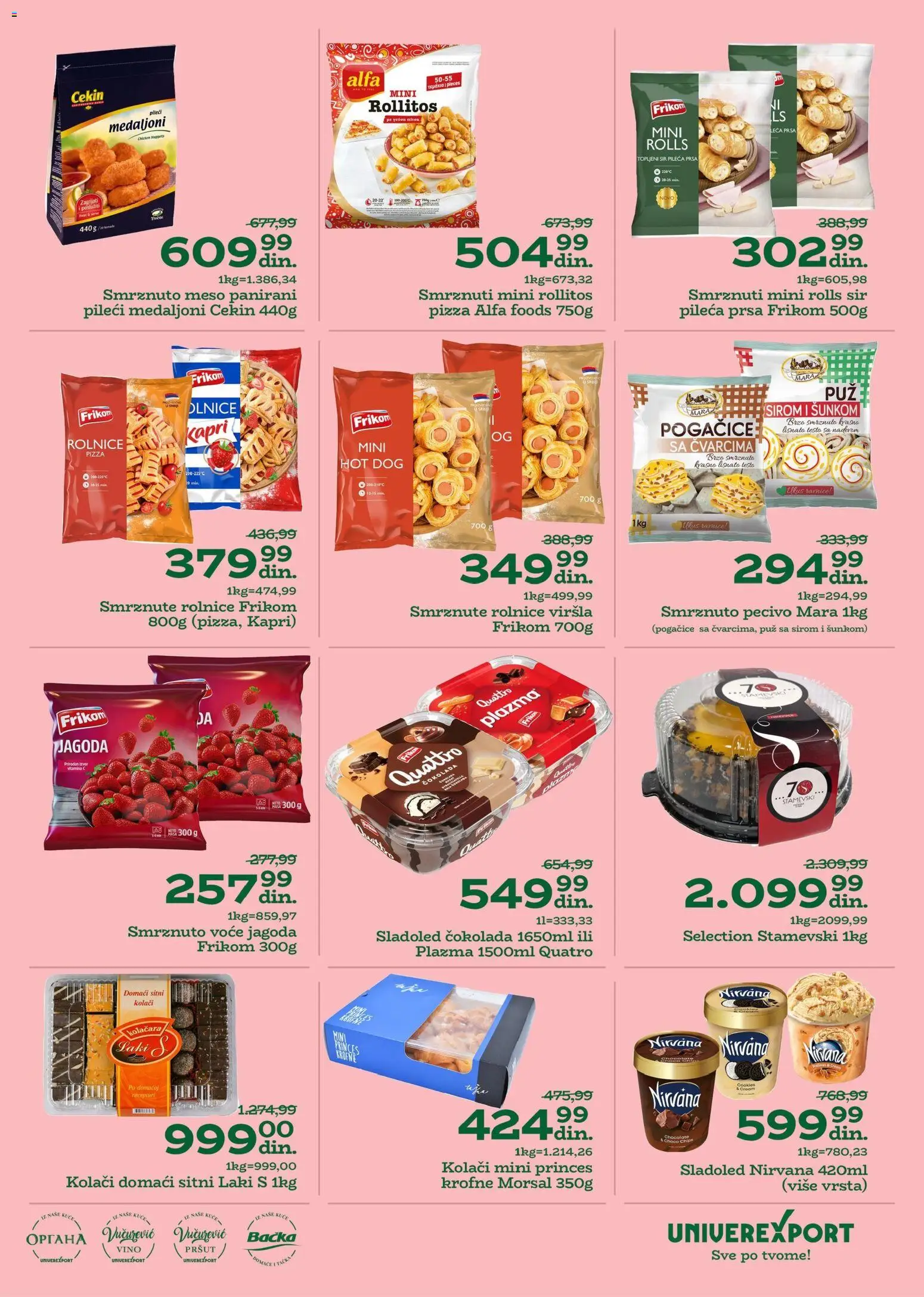 Univerexport katalog - važi od 22.12.2025 | Strana: 11 | Proizvode: Pršut, Lisnato testo, Sladoled, Plazma