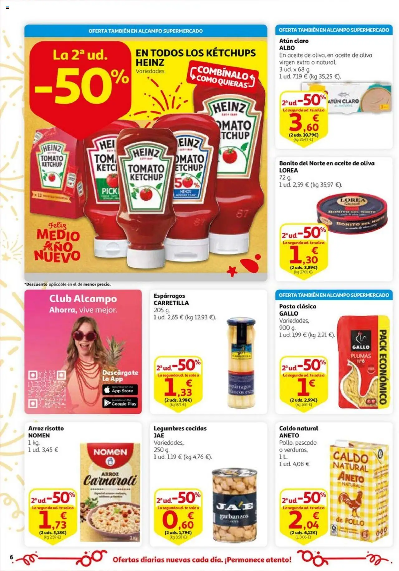 Alcampo - HG Unificado Nacional  │ válido desde el 03.06.2025 | Página: 6 | Productos: Arroz, Pescado, Pasta, Atún claro