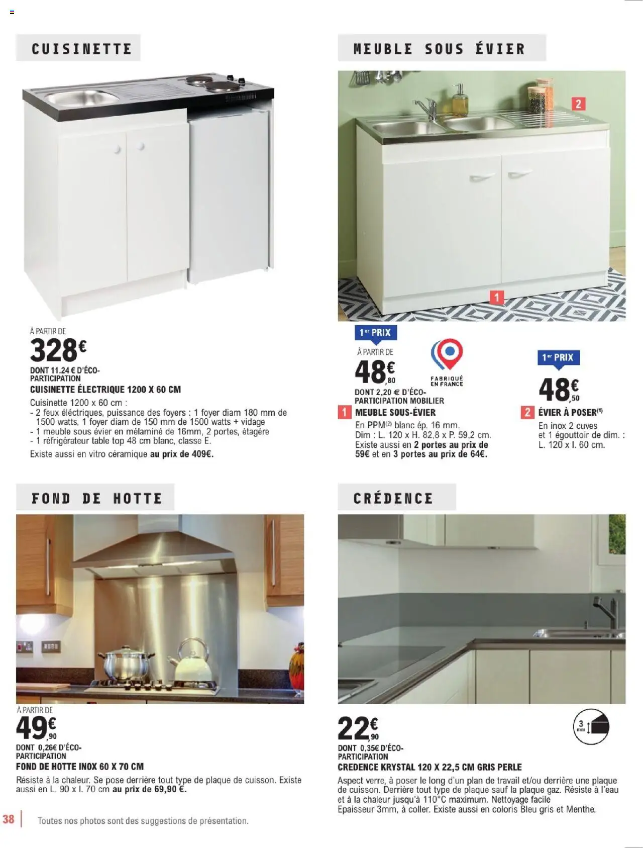  | Page: 38 | Produits: Meuble, Égouttoir, Étagère, Table