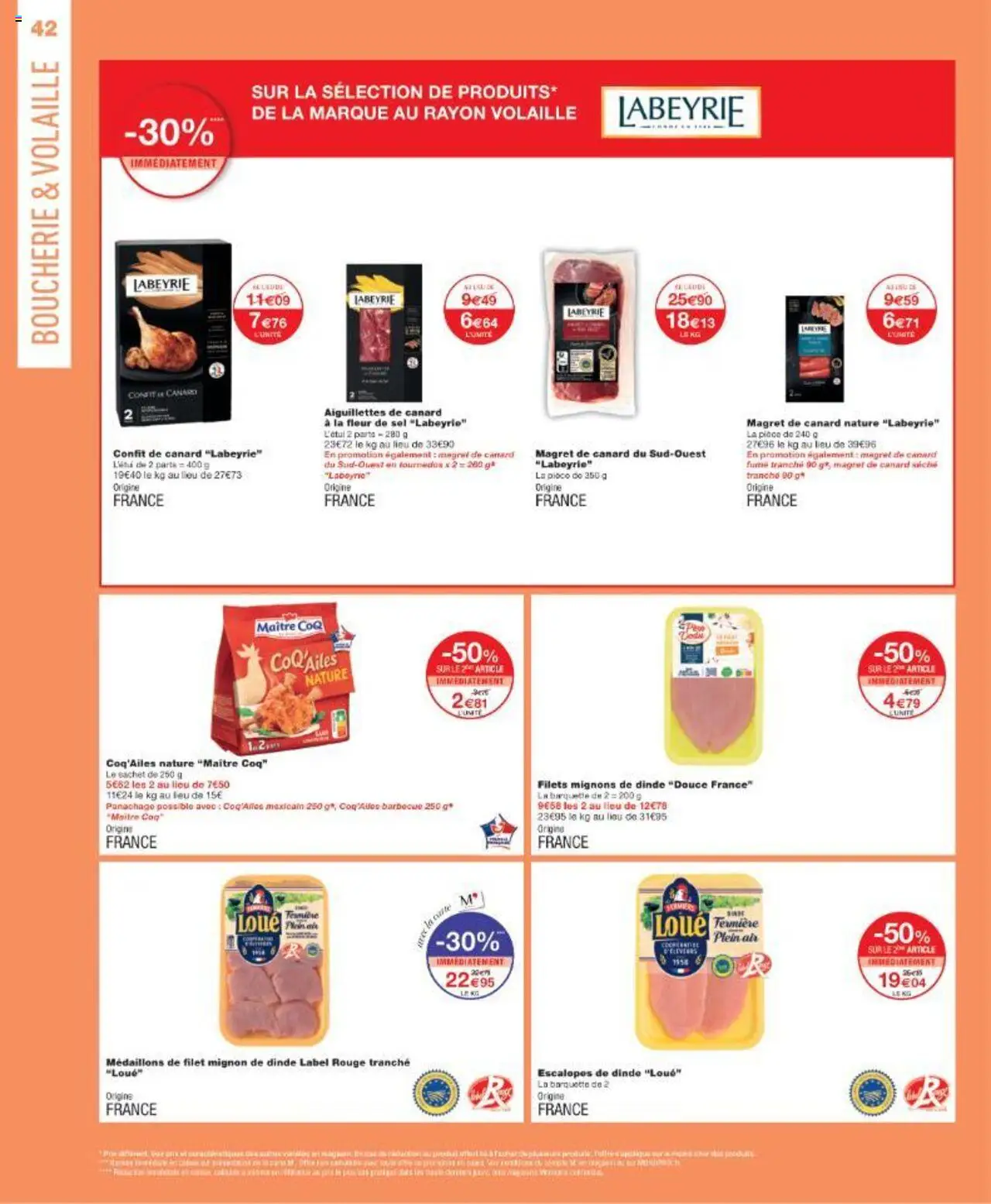  | Page: 42 | Produits: Magret de canard, Barbecue, Filet mignon, Tournedos