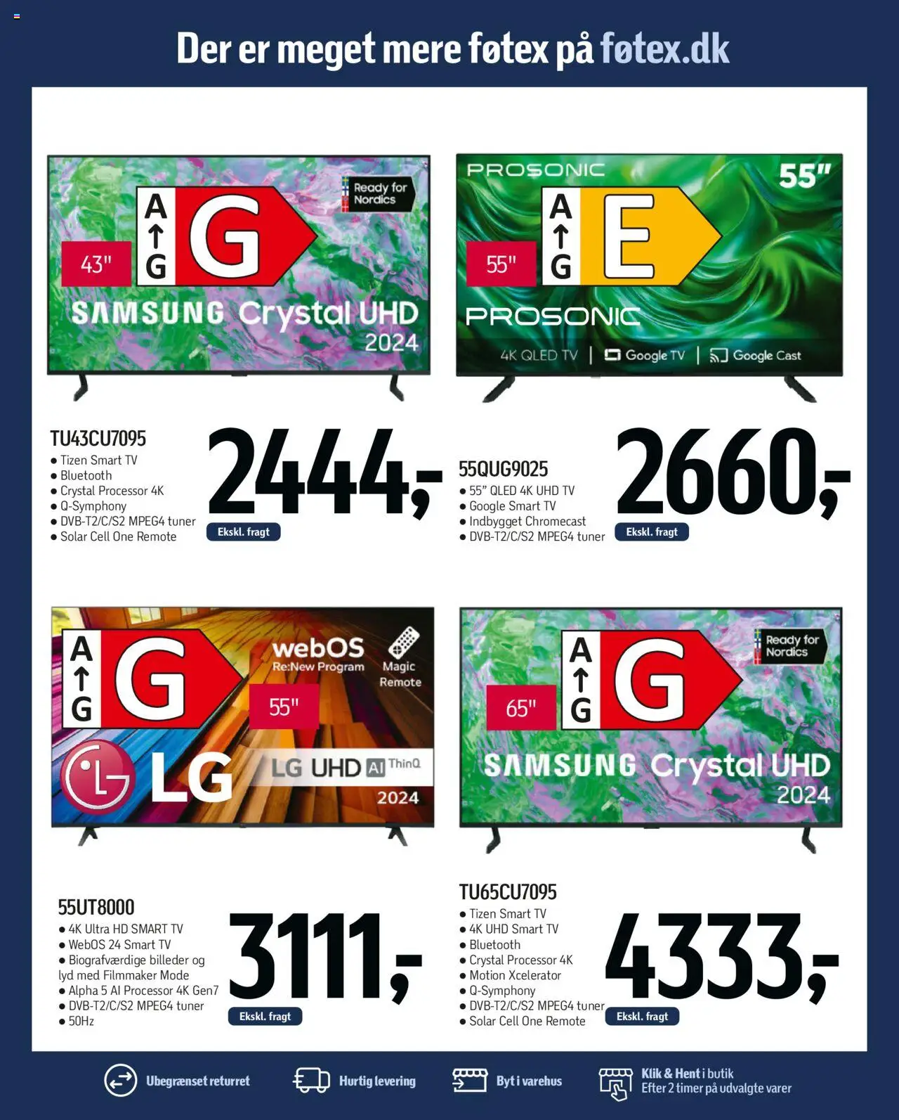 Føtex Tilbudsavis gyldig fra 27.06.2025 | Side: 66 | Produkter: Processor, Smart TV, TV, Lyd