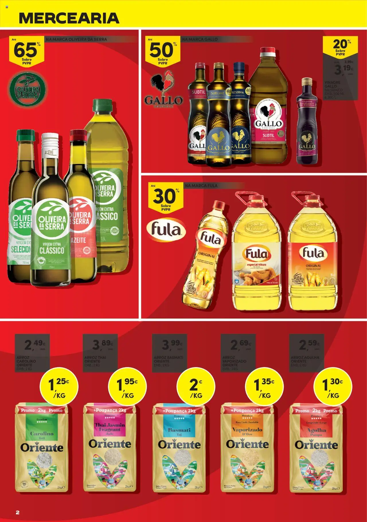 Continente - Packs Poupança: É de quem poupa em tudo │ válido de 16.09.2025 | Página: 2 | Produtos: Vinagre balsâmico, Azeite, Arroz basmati, Arroz