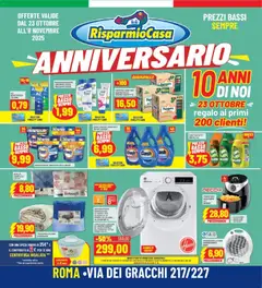 Anteprima del volantino RisparmioCasa Roma catalogo valido a partire dal 23.10.2025