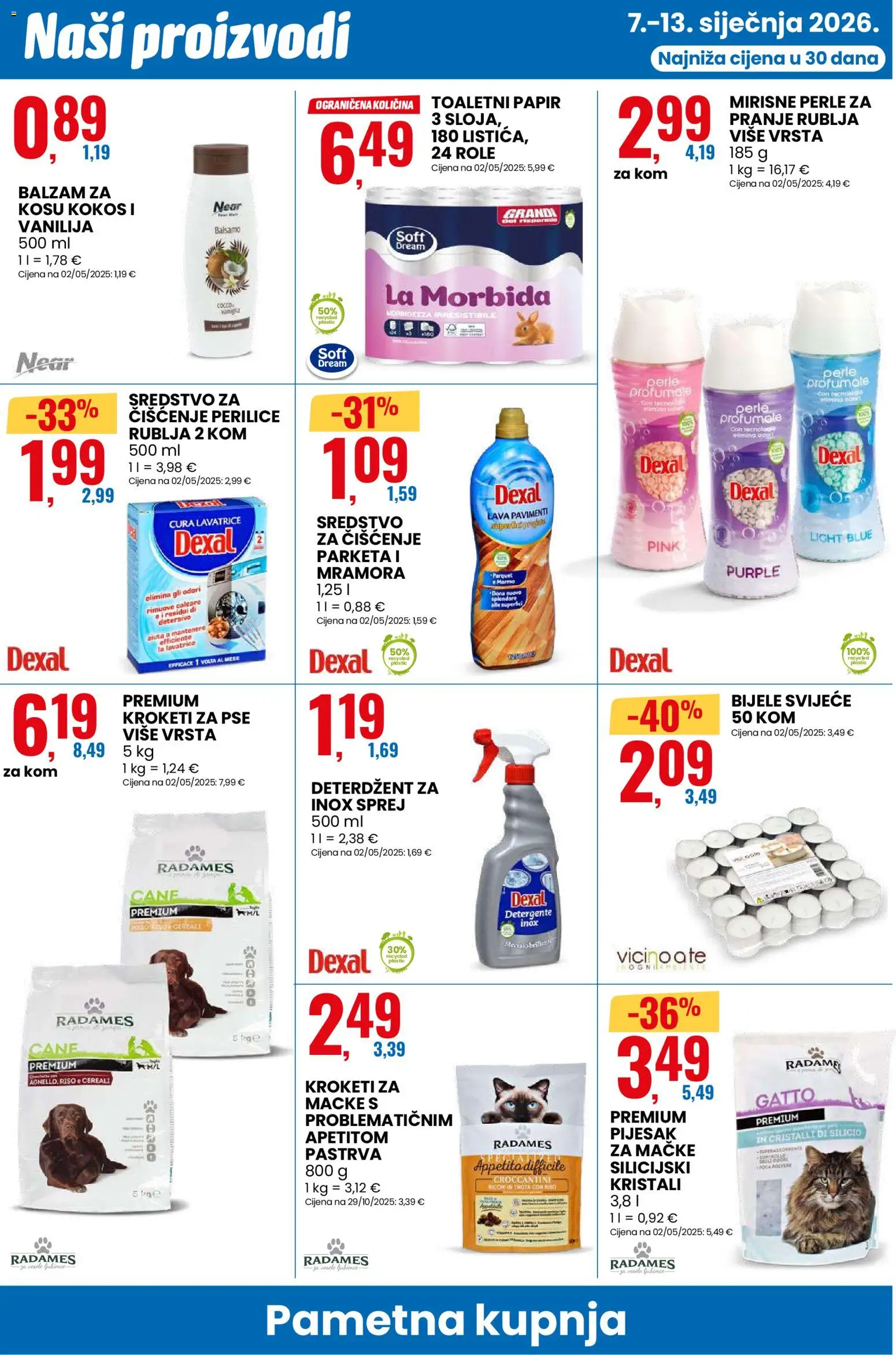 Eurospin katalog | vrijedi od 07.01.2026 | Stranica: 12 | Proizvodi: Pastrva, Role, Deterdžent, Toaletni papir