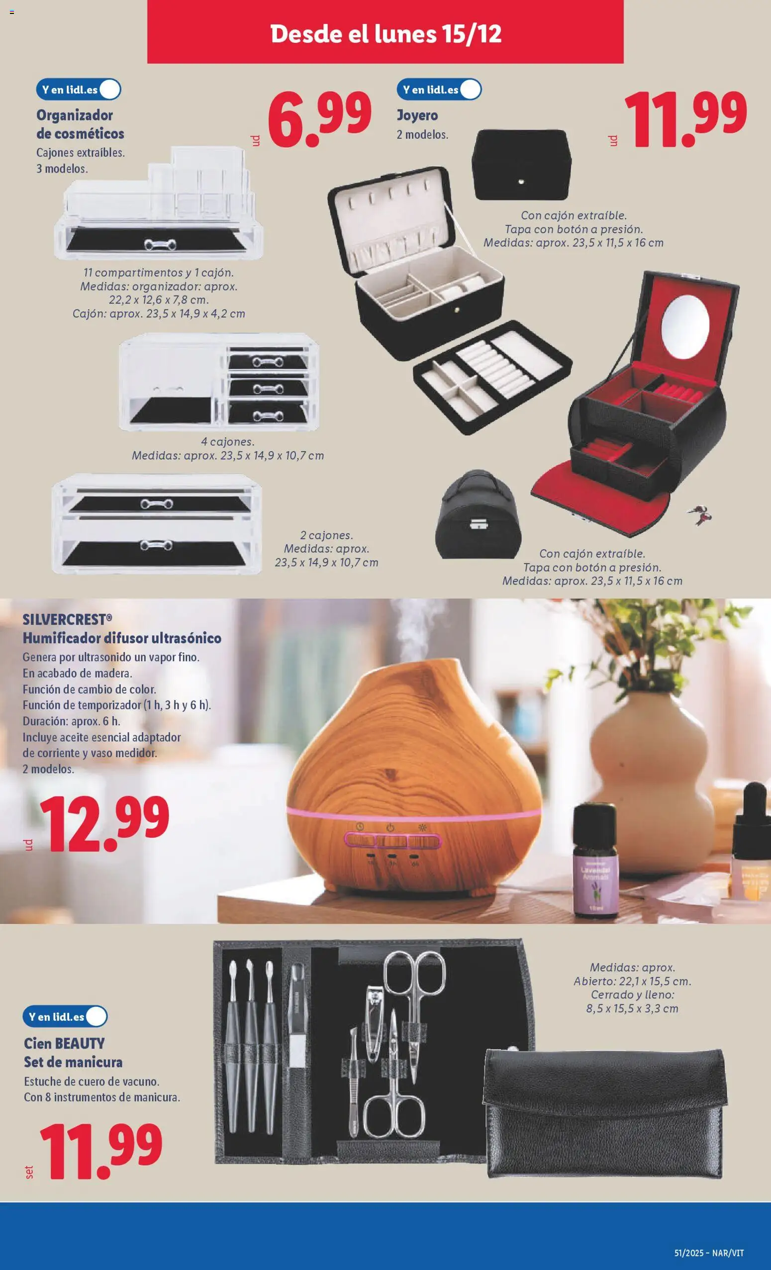 Lidl folleto de bazar │ válido desde el 15.12.2025 | Página: 7 | Productos: Aceite, Organizador, Adaptador