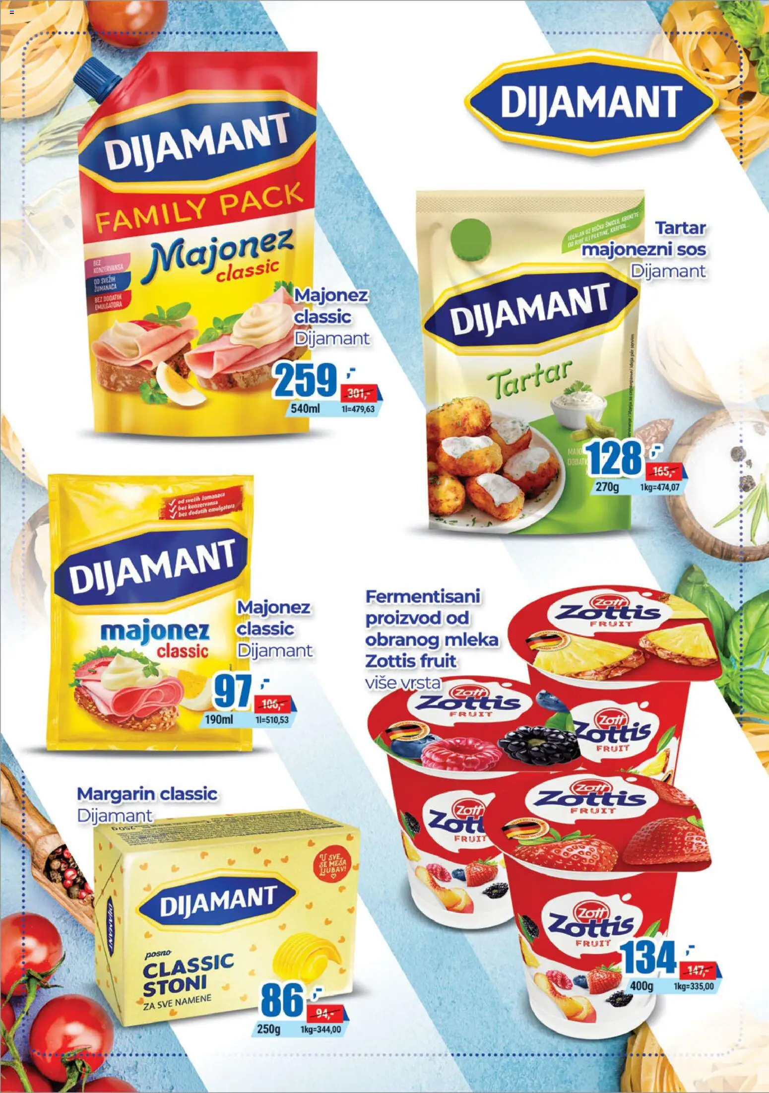 Trnava Promet katalog - važi od 19.01.2026 | Strana: 5 | Proizvode: Majonez, Margarin, Sos