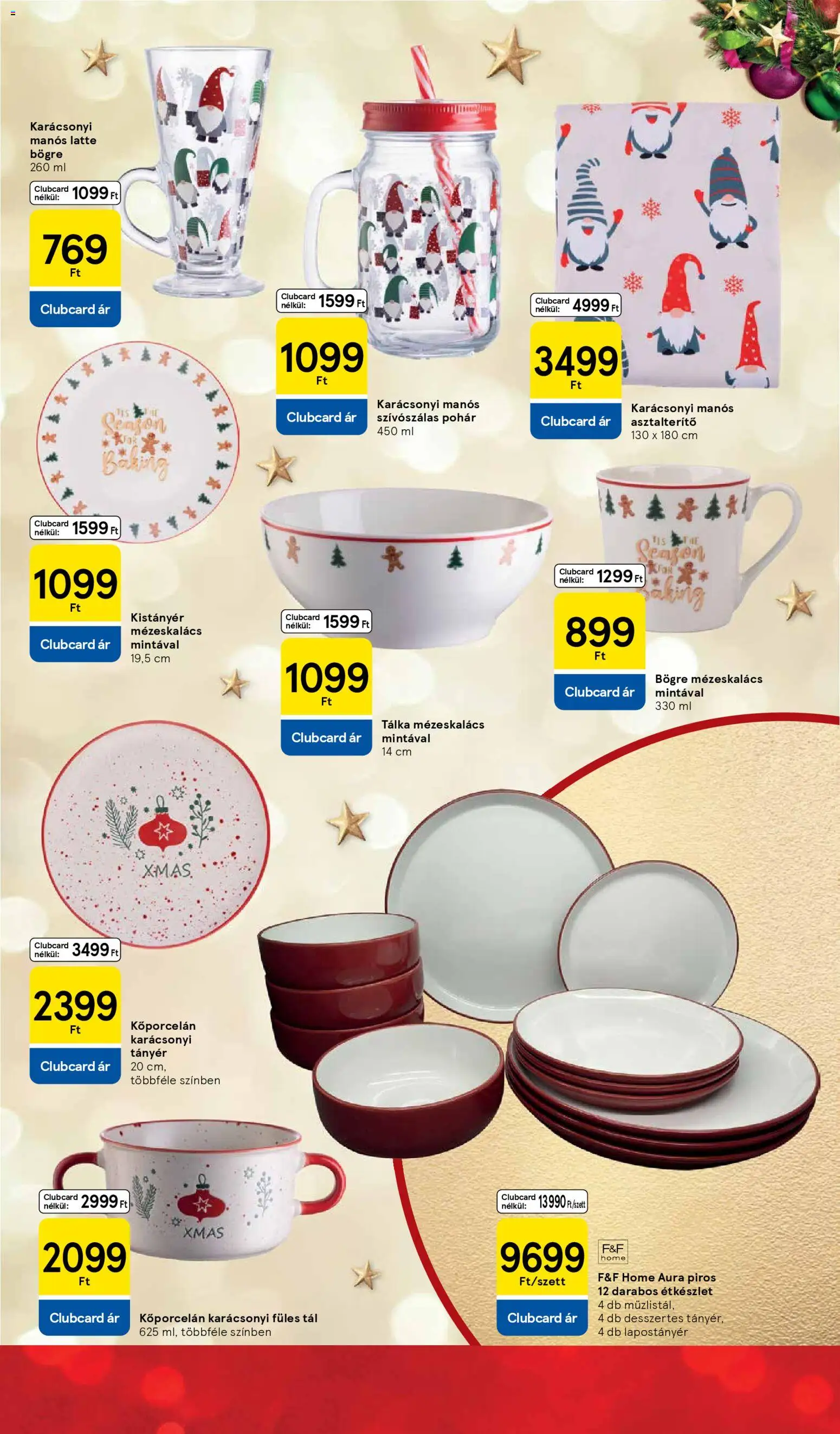 Tesco akciós ujság - amely érvényes a következő dátumtól: 26.11.2025 | Oldal: 35 | Termékek: Bögre, Mézeskalács, Asztalterítő, Pohár