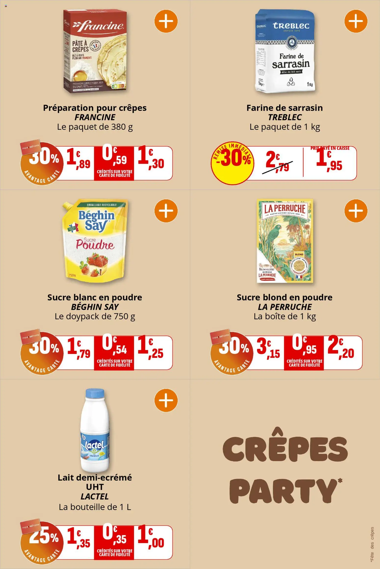 {H1} | Page: 5 | Produits: Poudre, Sucrier, Sucre blanc, Œufs