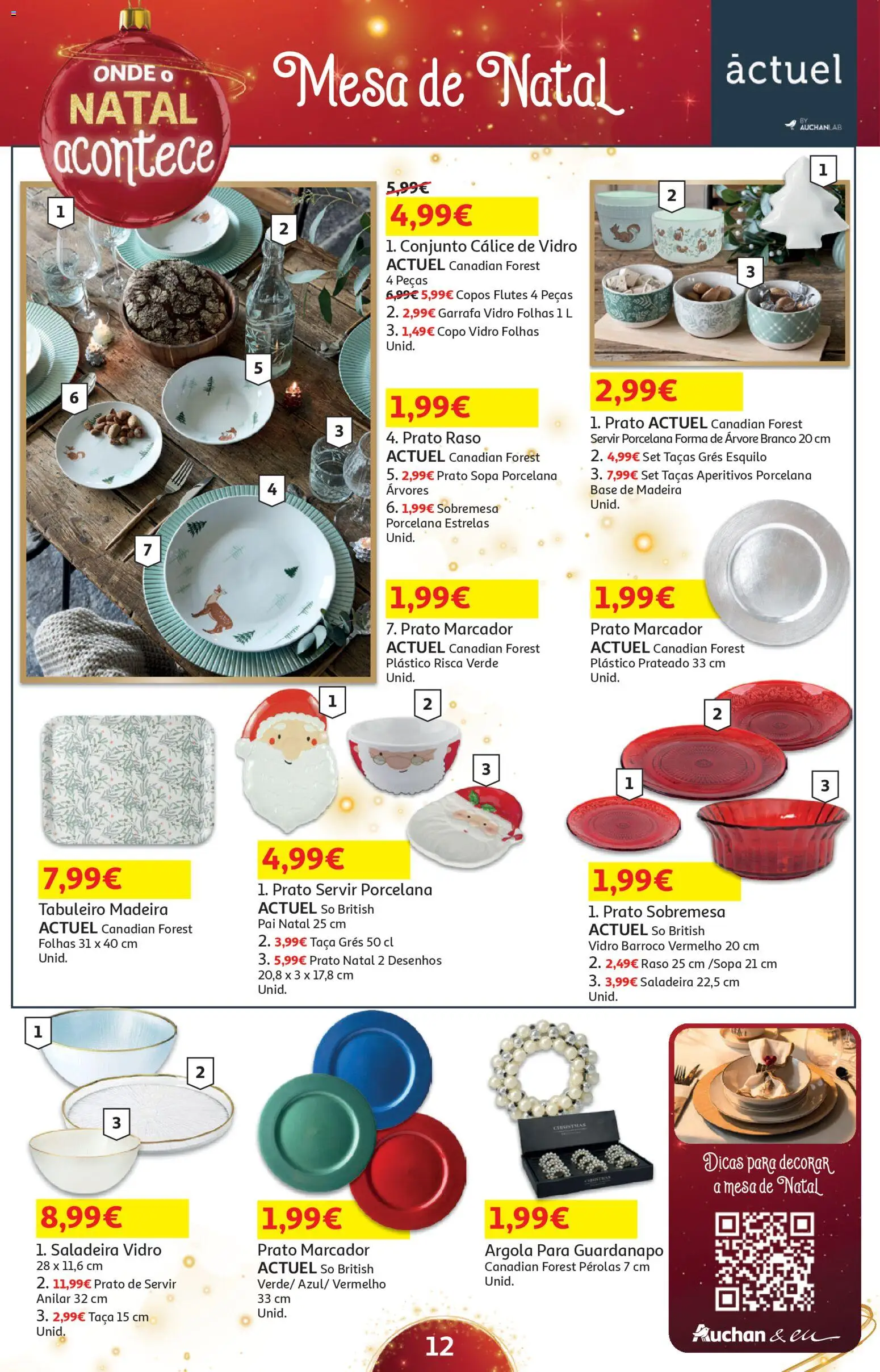 Auchan - Presentes │ válido de 05.12.2025 | Página: 12 | Produtos: Copos, Taças, Base, Sopa