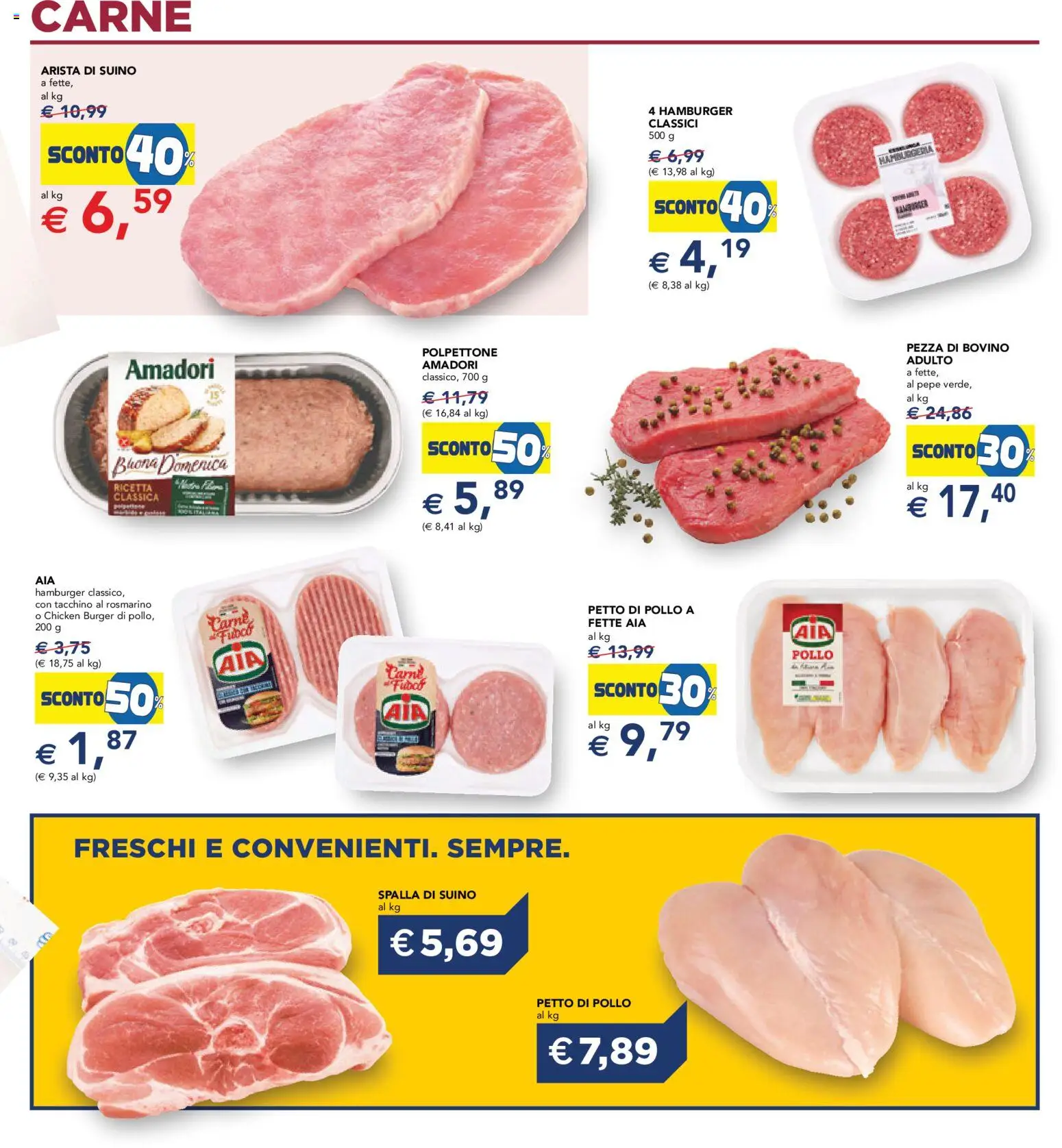 Volantino Esselunga S del 29.01.2026 | Pagina: 15 | Prodotti: Pollo, Tacchino, Pepe, Hamburger