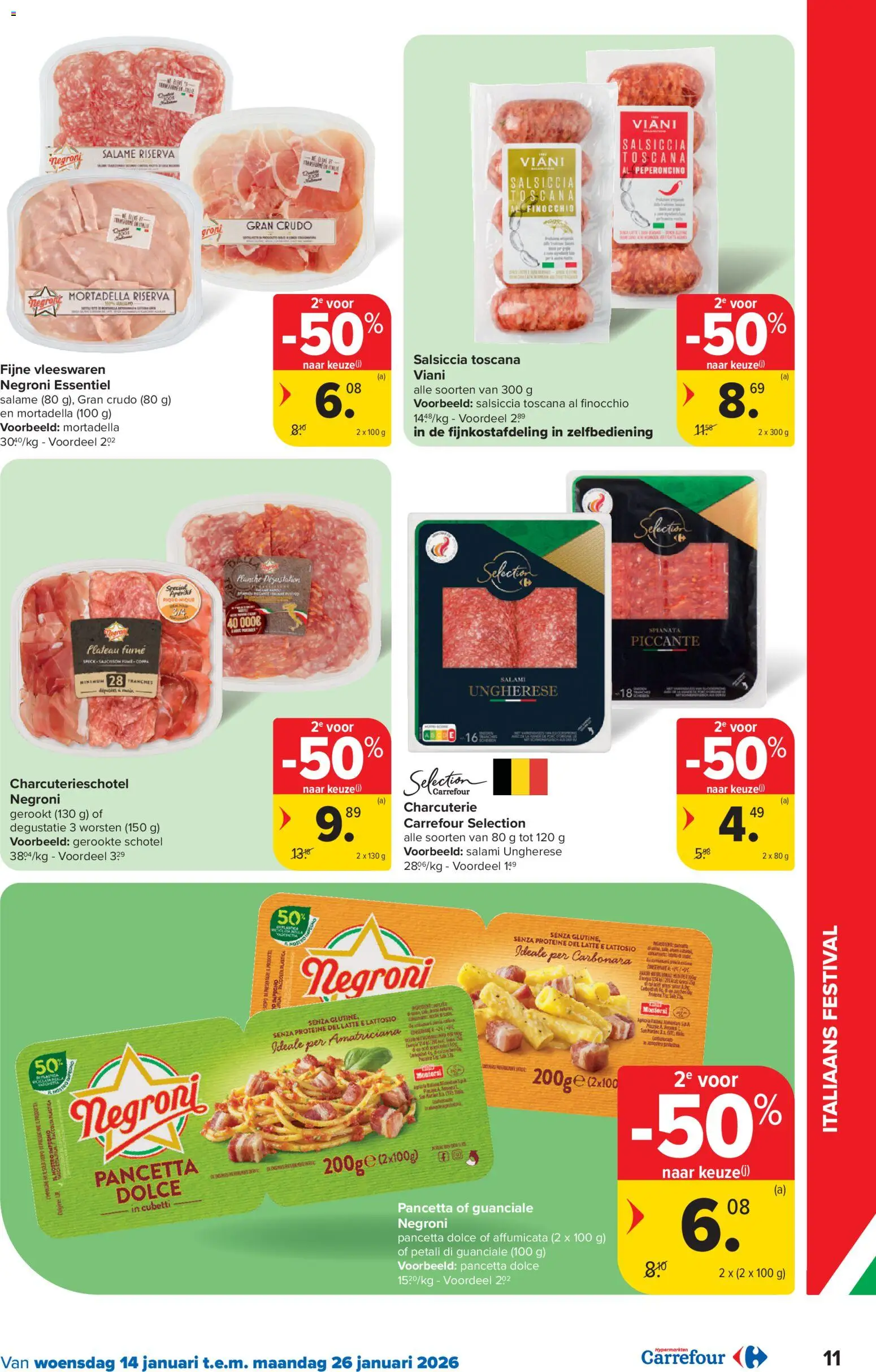 {H1} | Pagina: 11 | Producten: Olasz felvágott, Salami