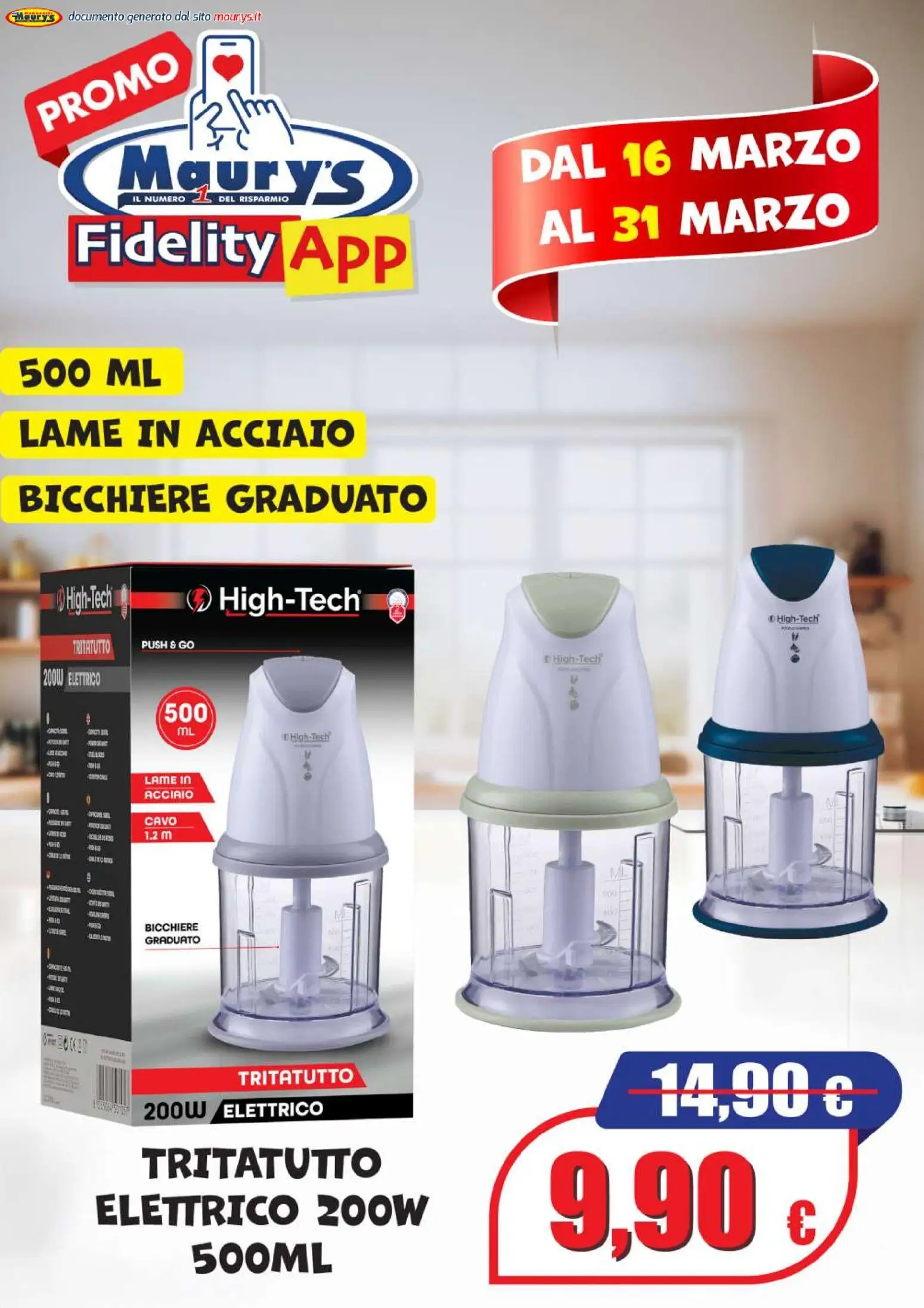 Volantino Maury's del 16.03.2026 | Pagina: 3 | Prodotti: Tritatutto, Cavo