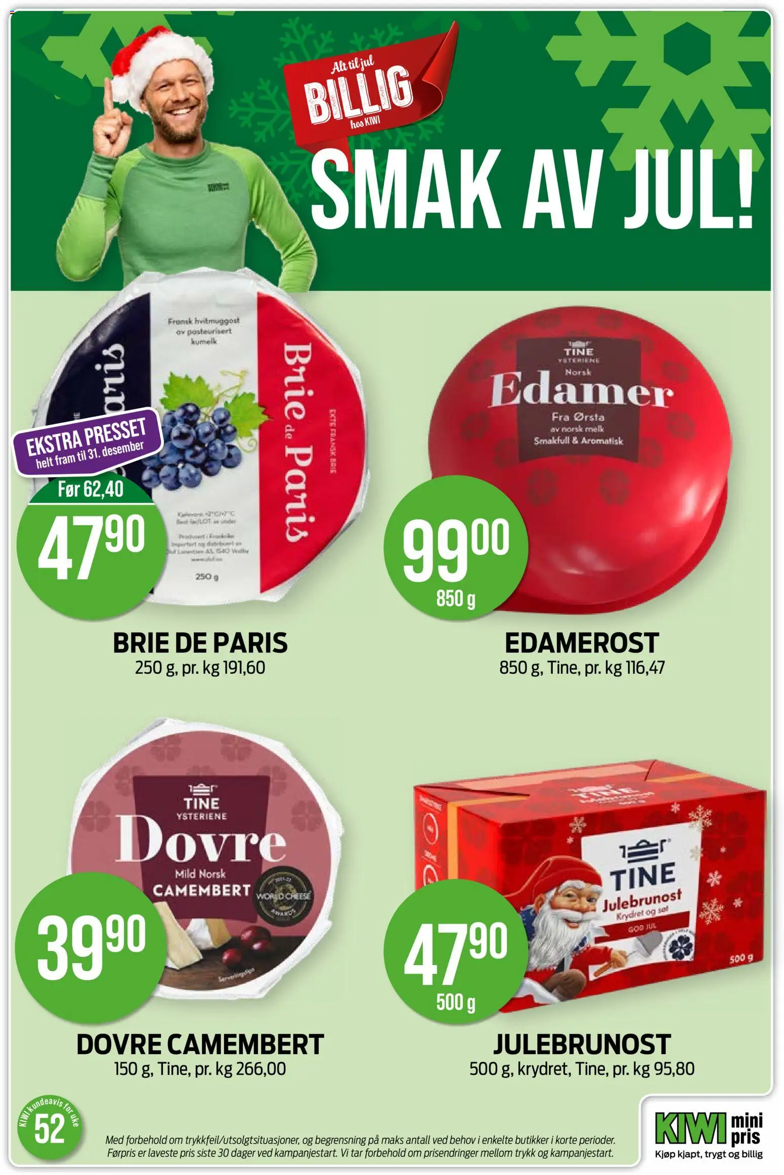 {H1} | Side: 9 | Produkter: Melk, Kiwi, Scanner, Brie