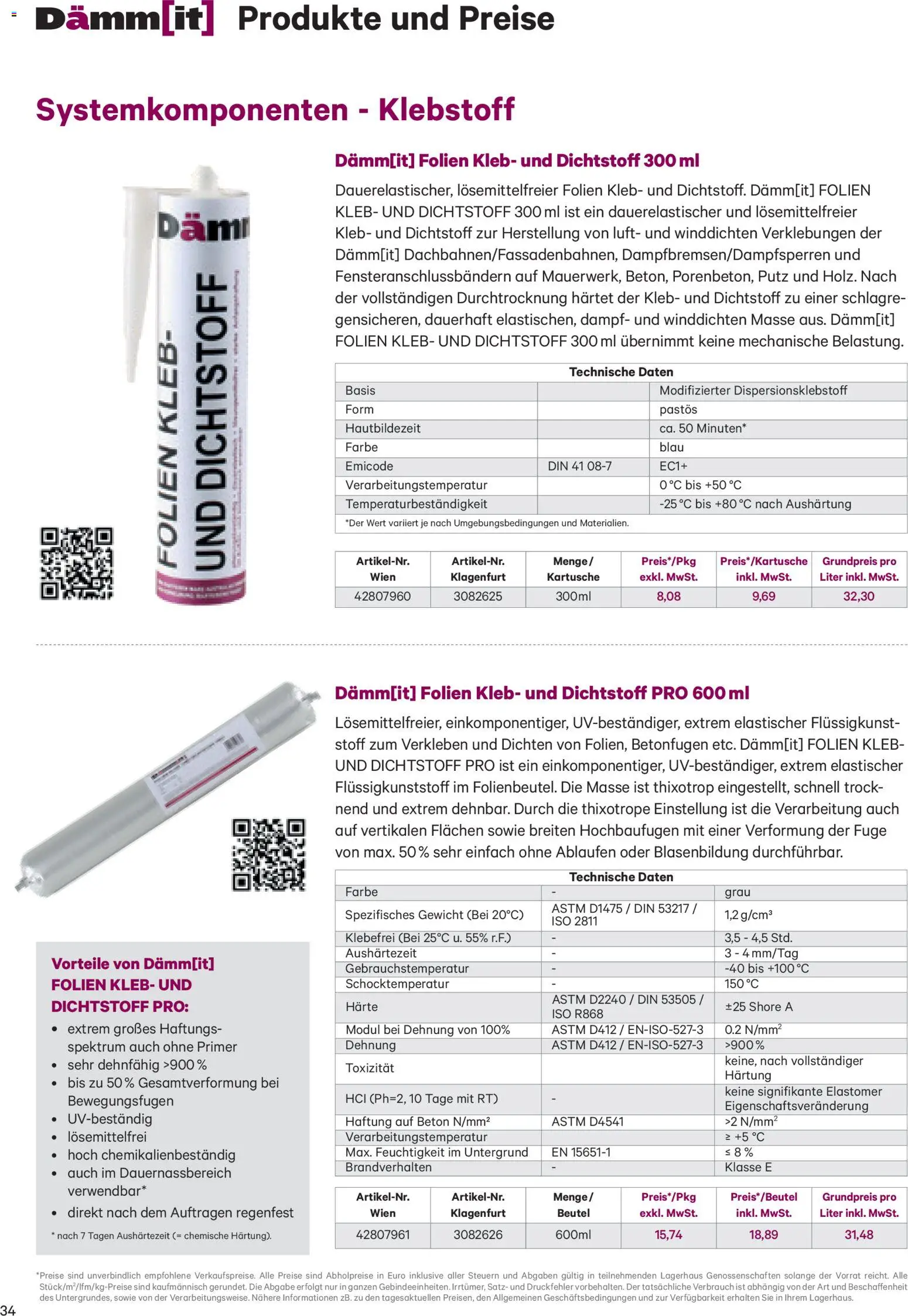 Lagerhaus Dämm[it] Folder gültig ab 02.01.2026 | Seite: 34 | Produkte: Gewicht