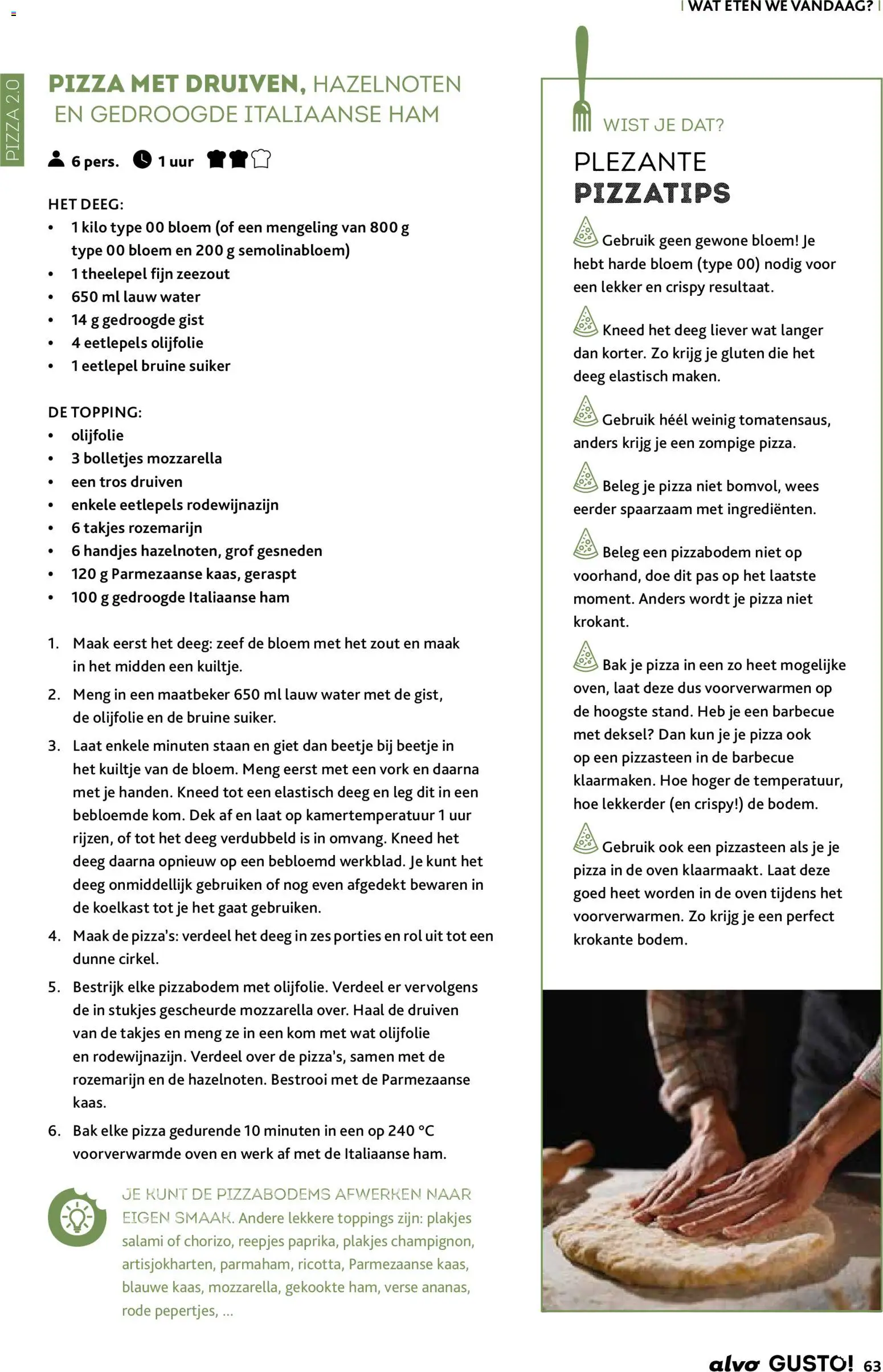 {H1} | Pagina: 63 | Producten: Koelkast, Mozzarella, Deeg, Salami