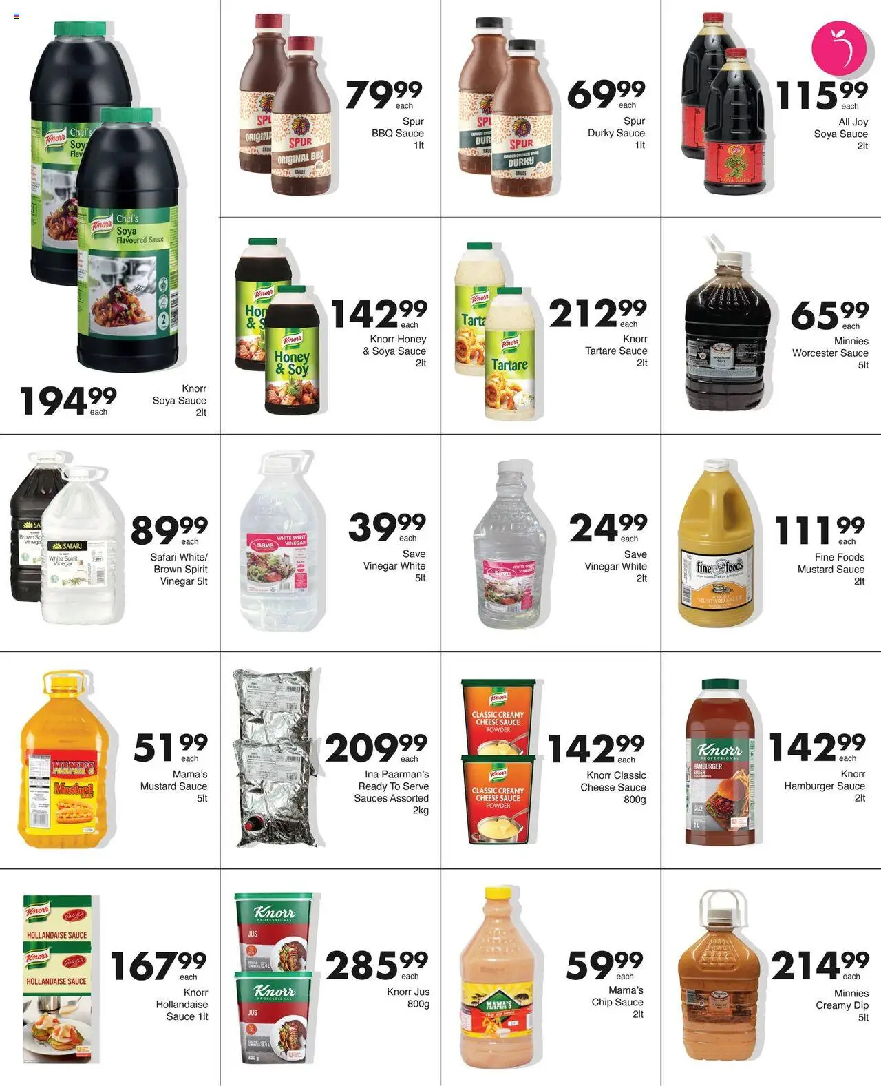 New Save catalogue – valid from 15.09.2025 | Page: 9 | Products: Vinegar, Powder, Mustard, Sauce