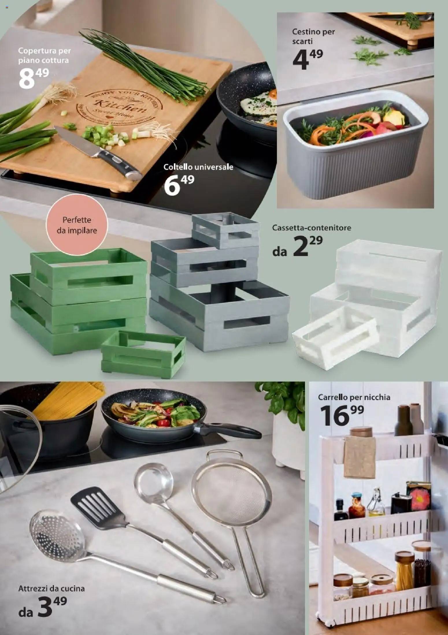 Volantino NKD del 05.01.2026 | Pagina: 2 | Prodotti: Carrello, Piano cottura, Cestino