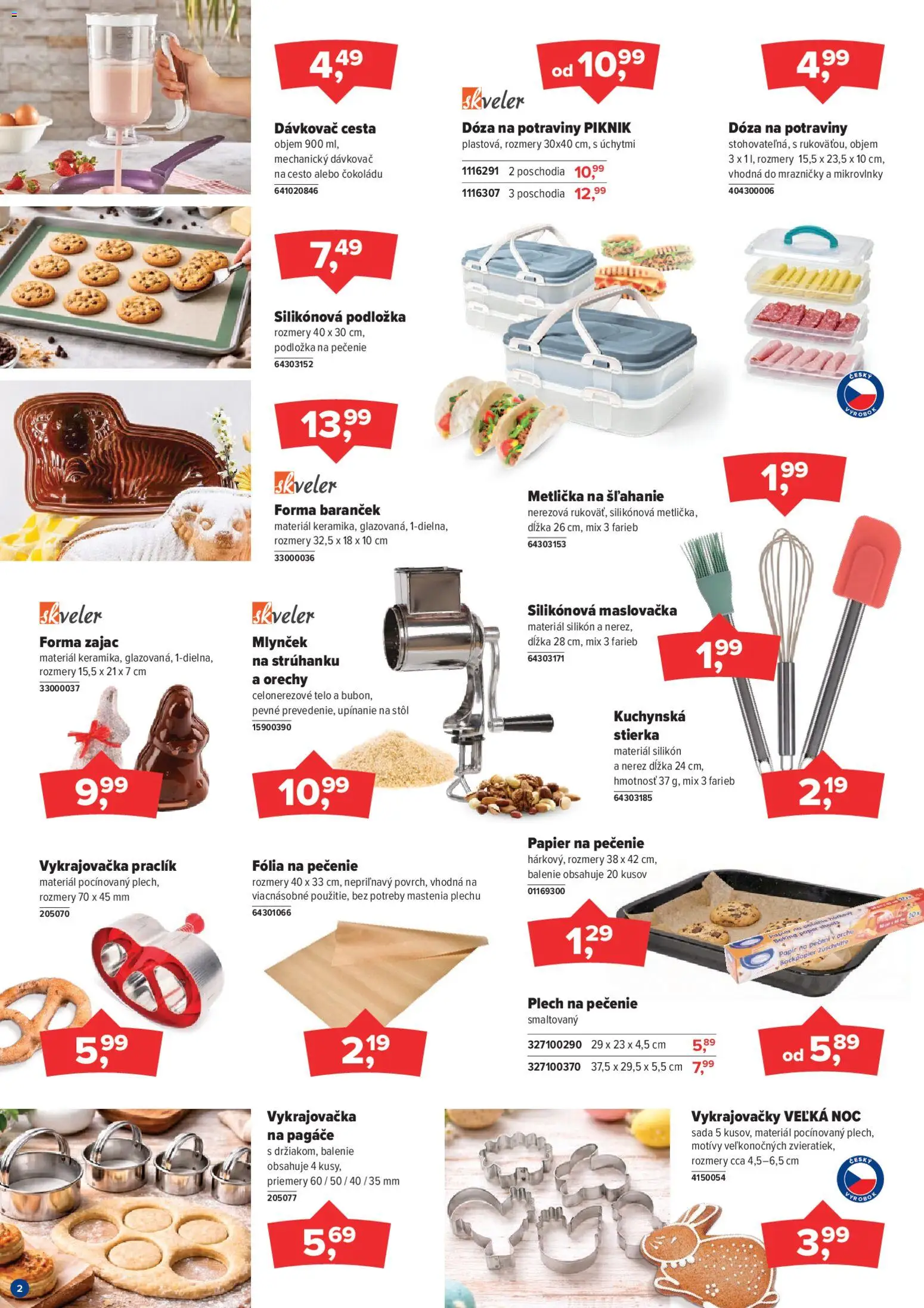 Nové Kinekus akcie – leták je platný od 01.03.2026 | Strana: 2 | Produkty: Stôl, Mrazničky, Mikrovlnky