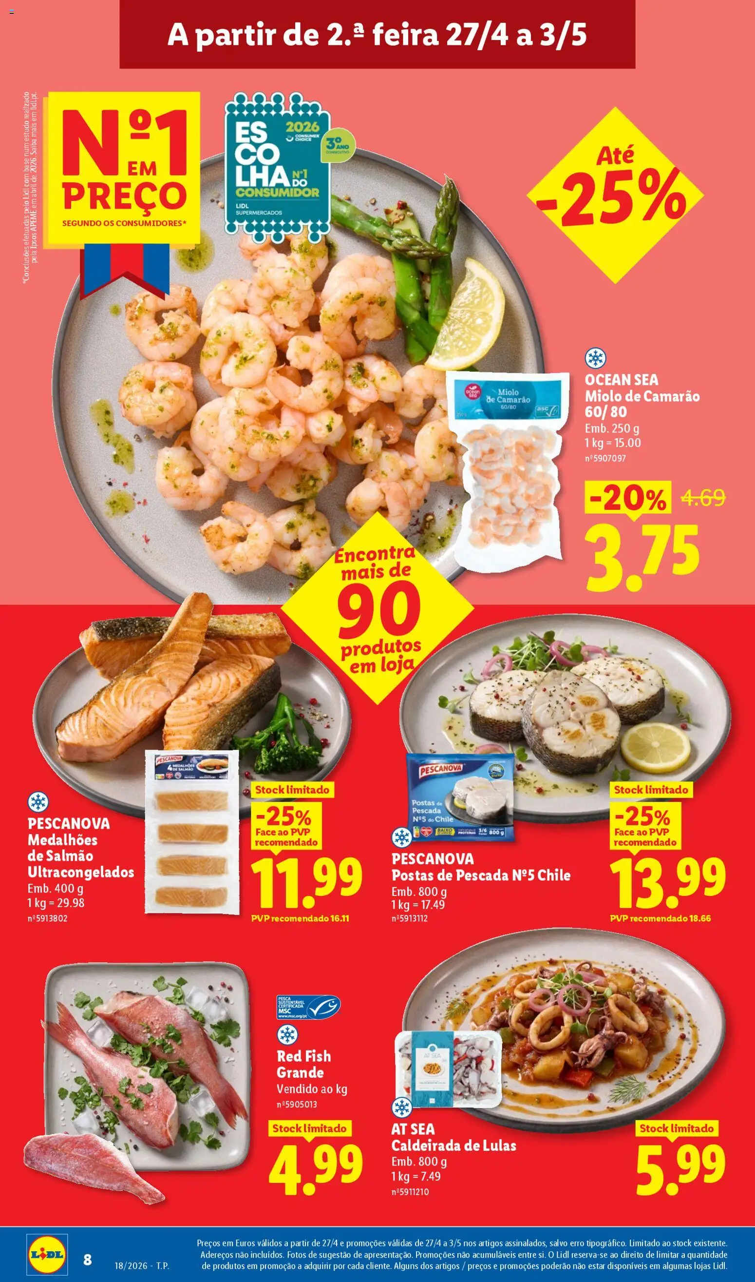 Lidl folheto | 27/04/2026 |  🎉 Como obter um desconto limitado? Poupe ainda hoje! | Portugal