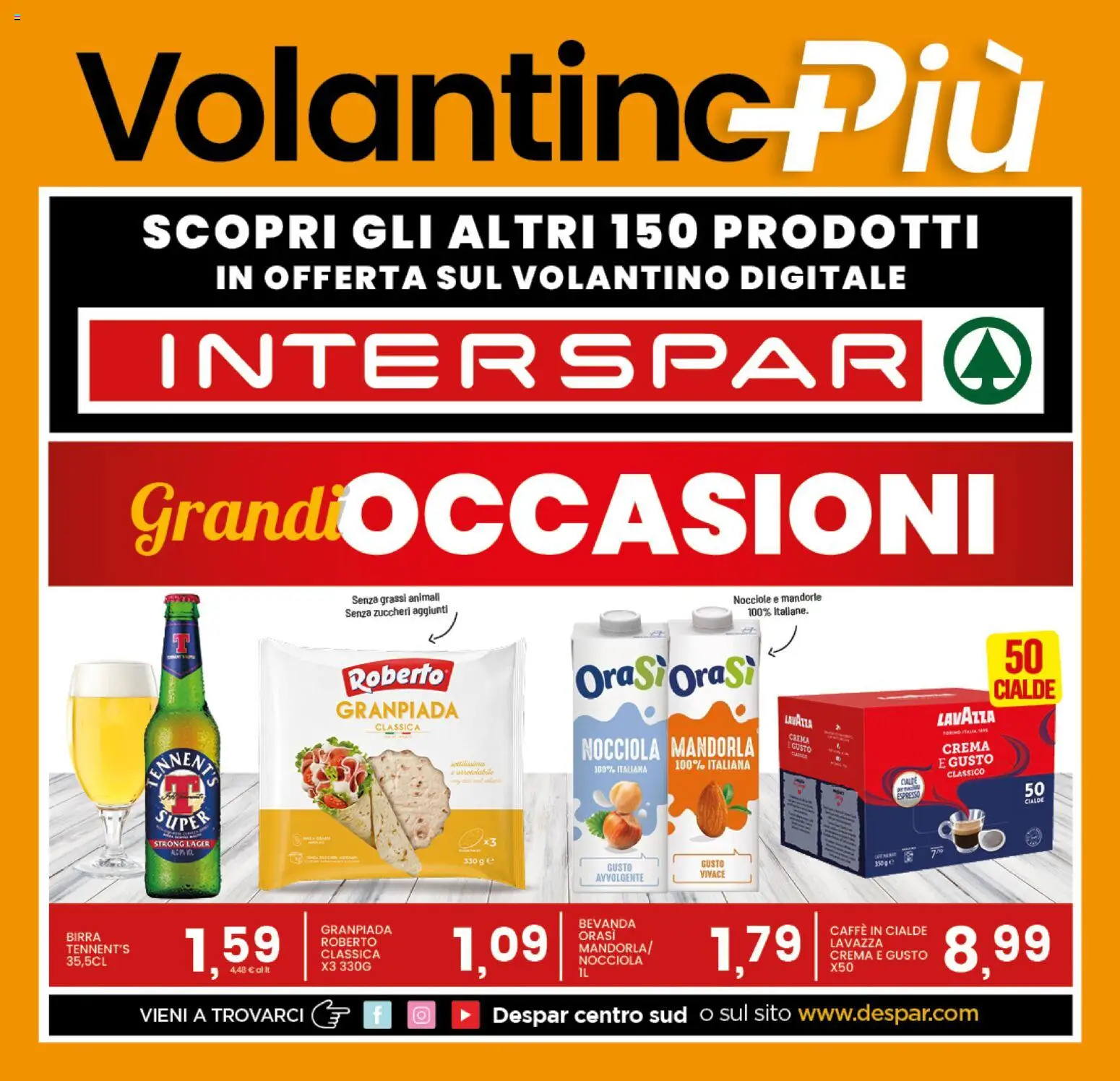 Volantino Interspar del 12.02.2026 | Pagina: 17 | Prodotti: Tennent's, Crema, Mandorle, Lavazza
