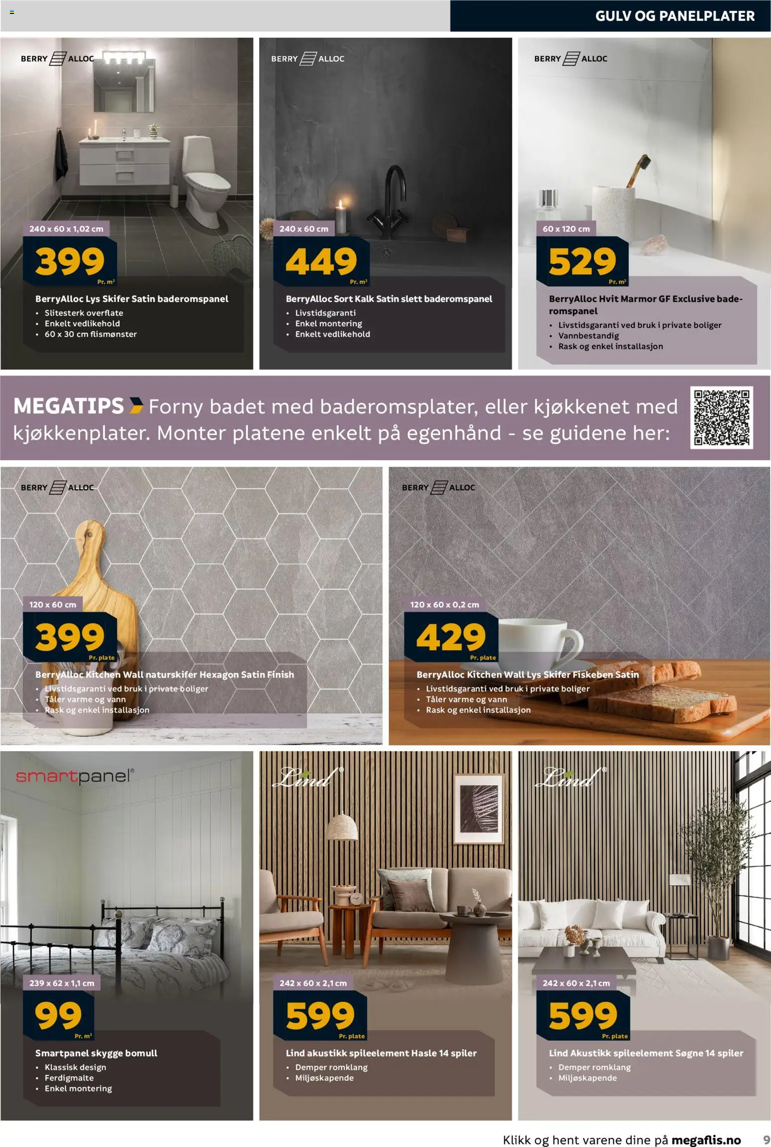 {H1} | Side: 9 | Produkter: Nuisette, Plate, Lys, Вермішель