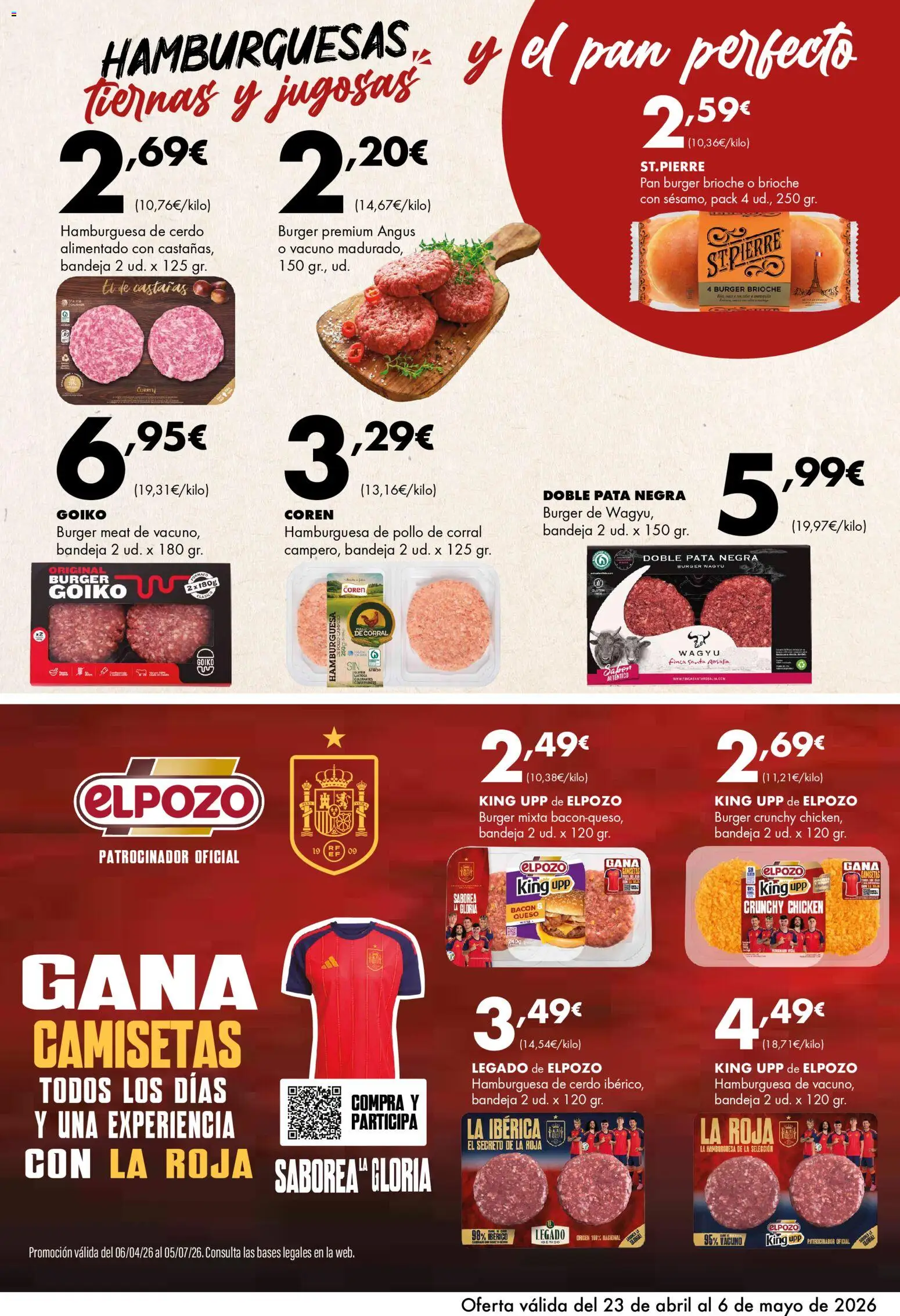 Lupa Supermercados folleto │ válido desde el 23.04.2026 | Página: 2 | Productos: Queso, Pan, Cerdo, Bandeja