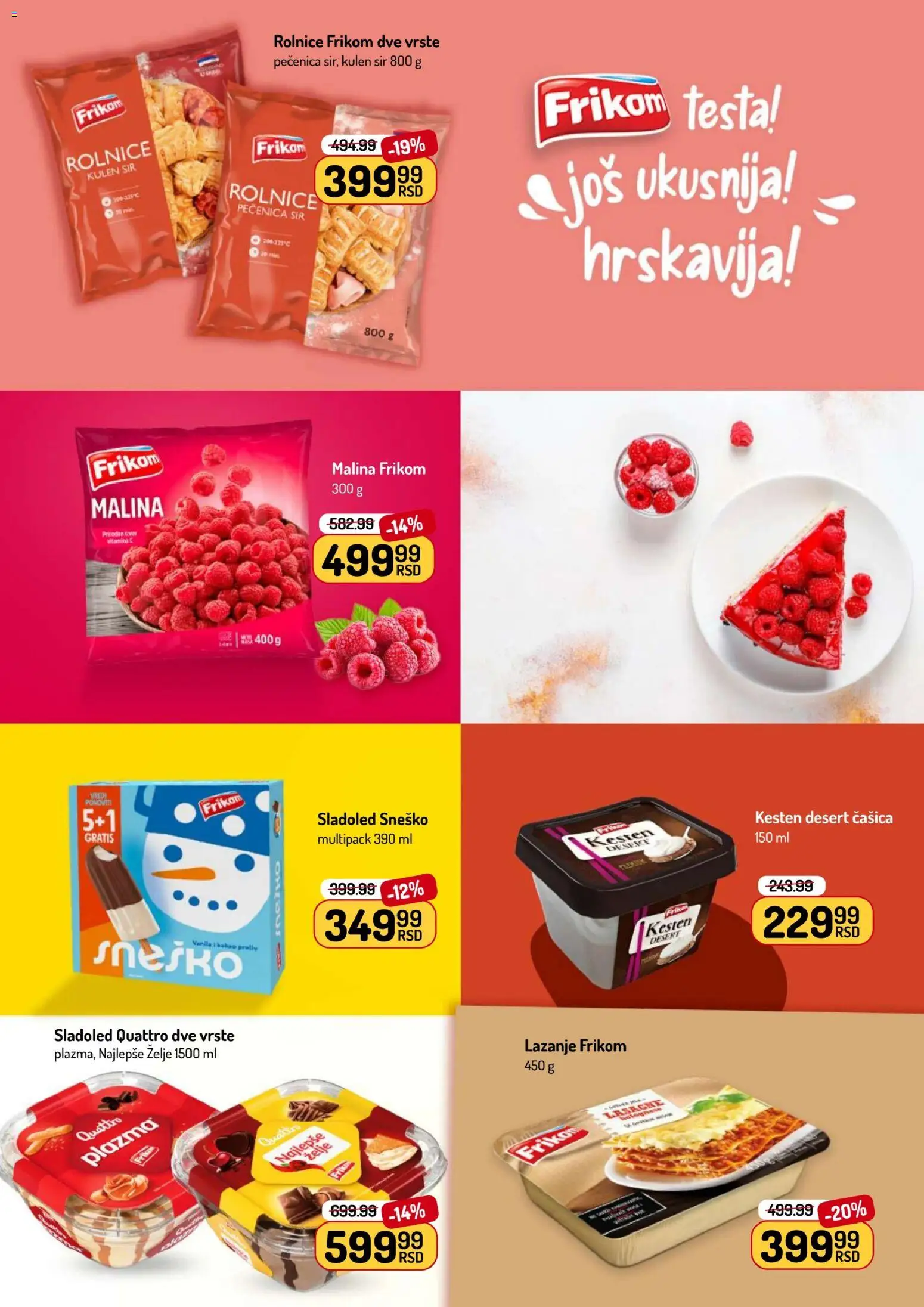 Aman katalog - važi od 19.01.2026 | Strana: 17 | Proizvode: Sladoled, Lazanje, Malina, Sir