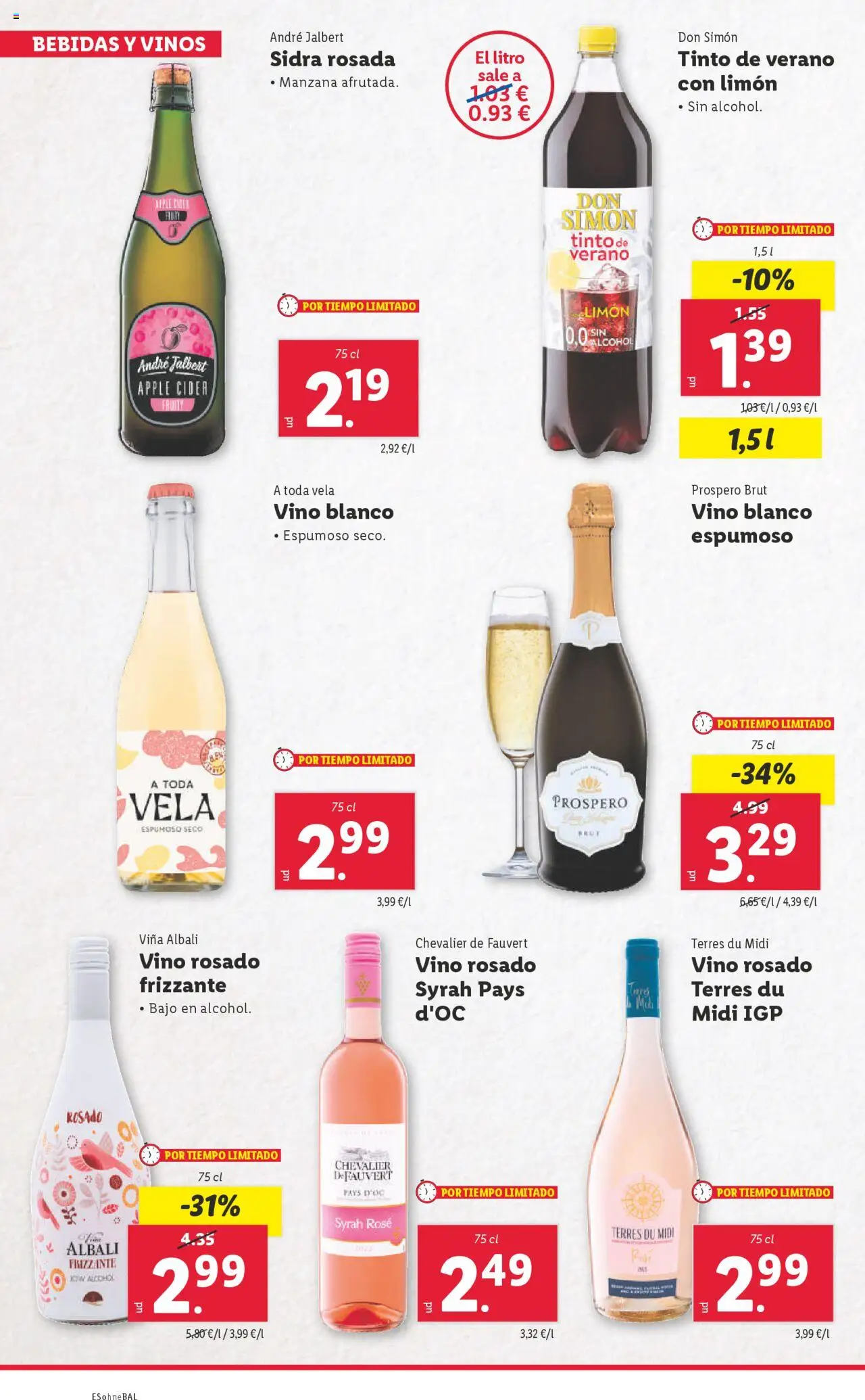 Lidl catálogo MAD │ válido desde el 16.06.2025 | Página: 22 | Productos: Vino rosado, Vino, Manzana, Vela