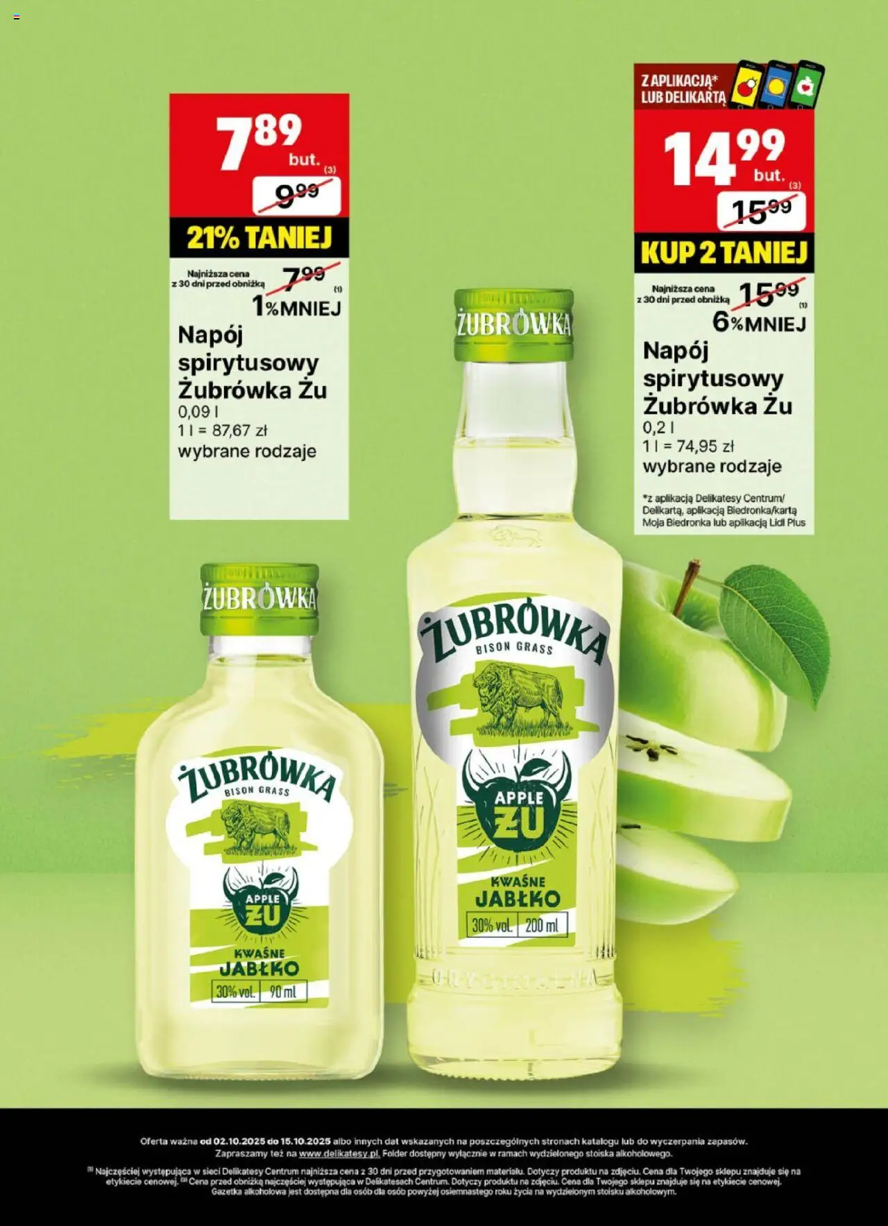 Delikatesy Centrum Gazetka - DeliBarek od 02.10.2025 | Strona: 17 | Produkty: Delikatesy, Żubrówka